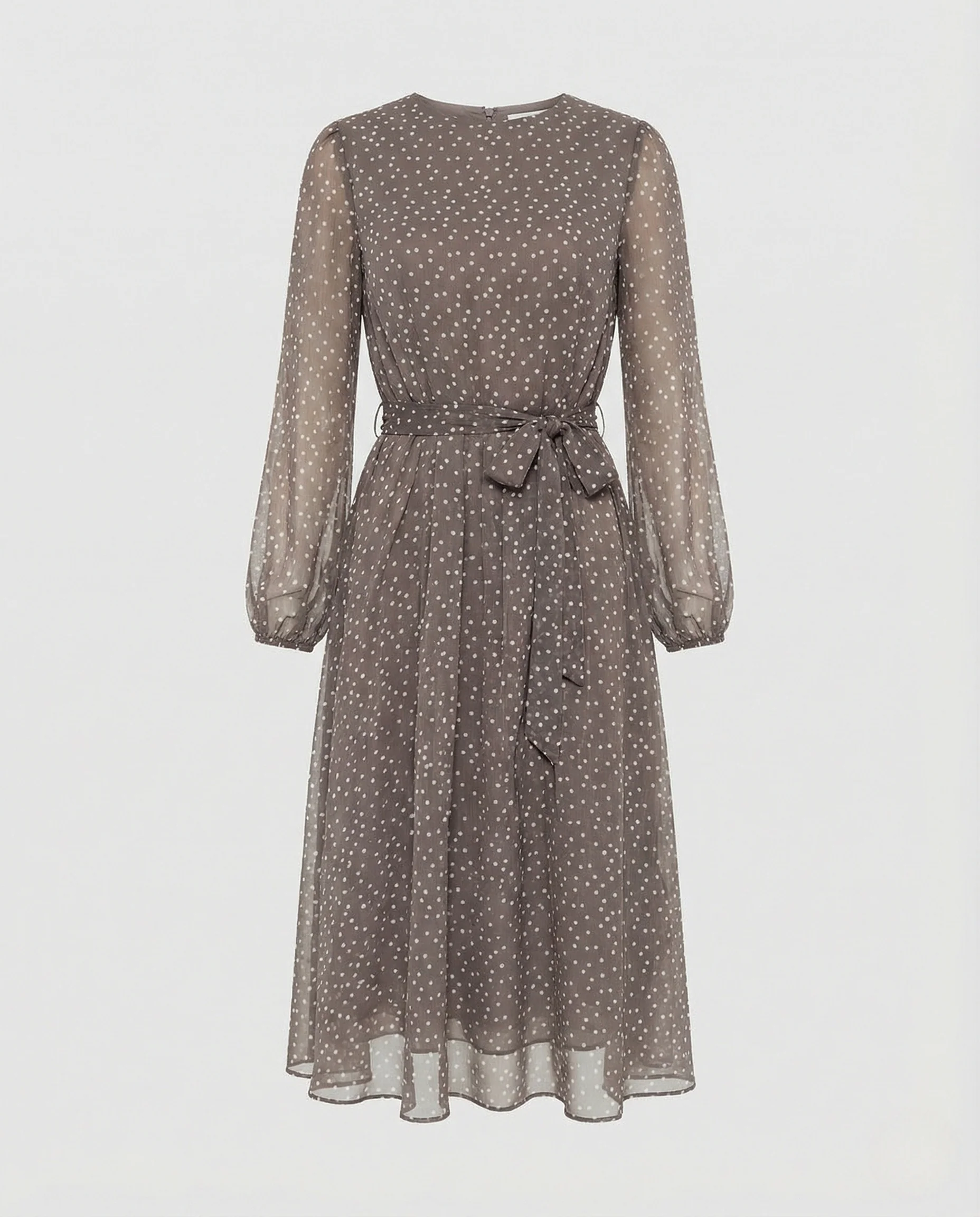 Freizeitkleid Damen Midikleid Chiffon - Image 5