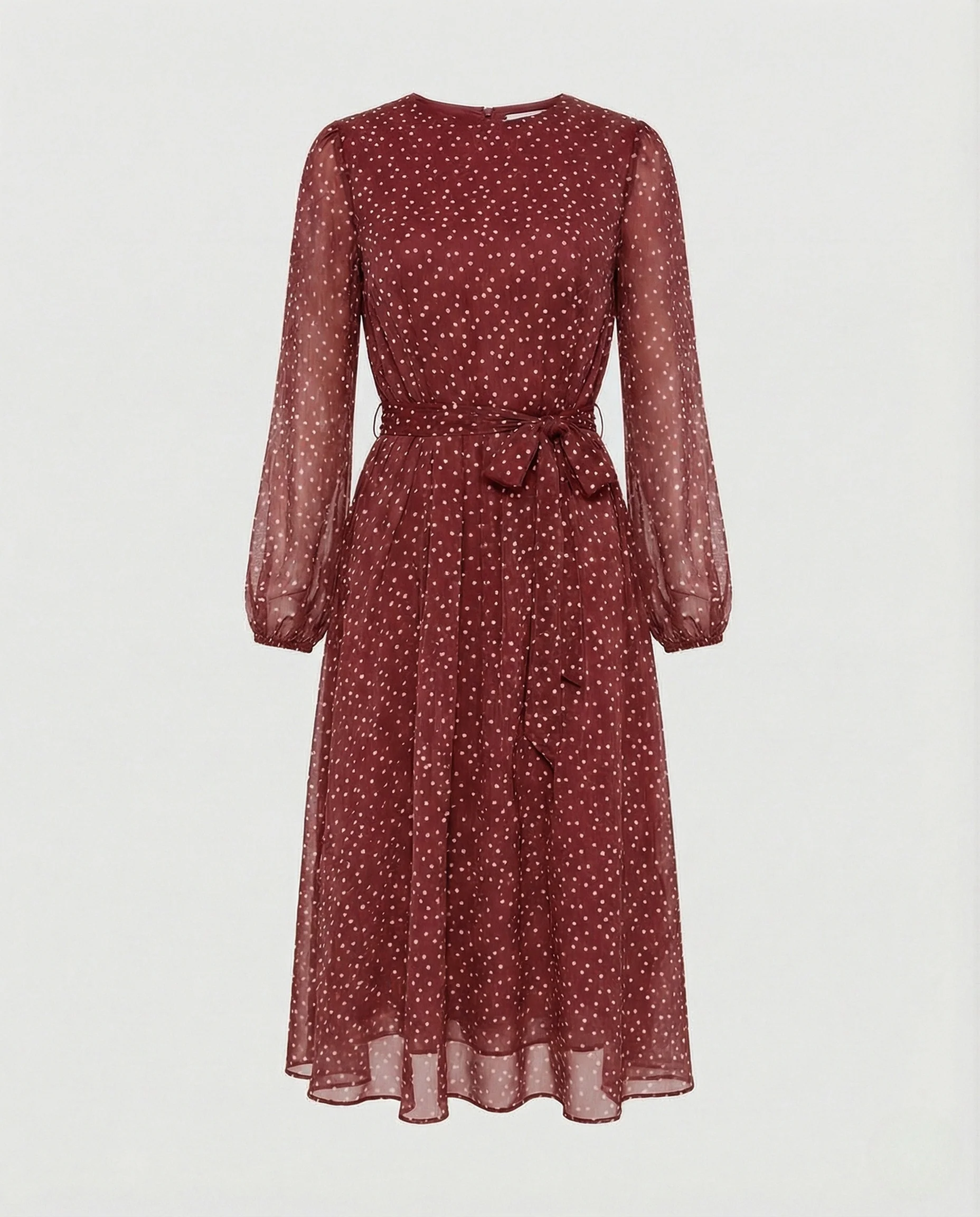 Freizeitkleid Damen Midikleid Chiffon - Image 8