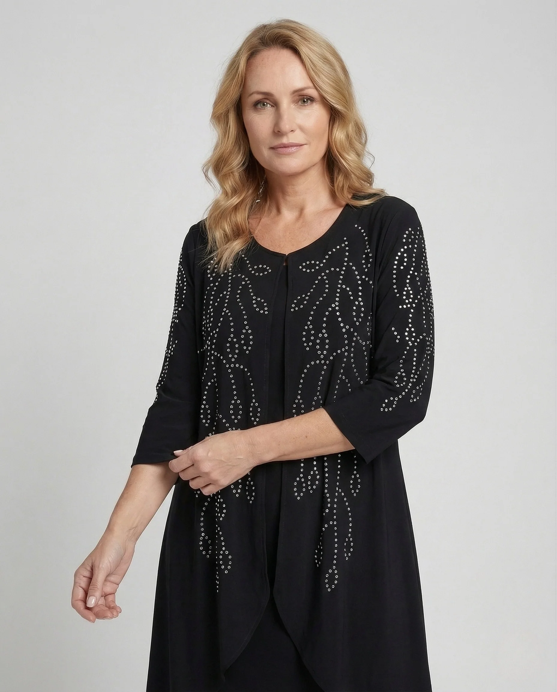 Damen Cocktailkleid elegant mit Strass - Image 2