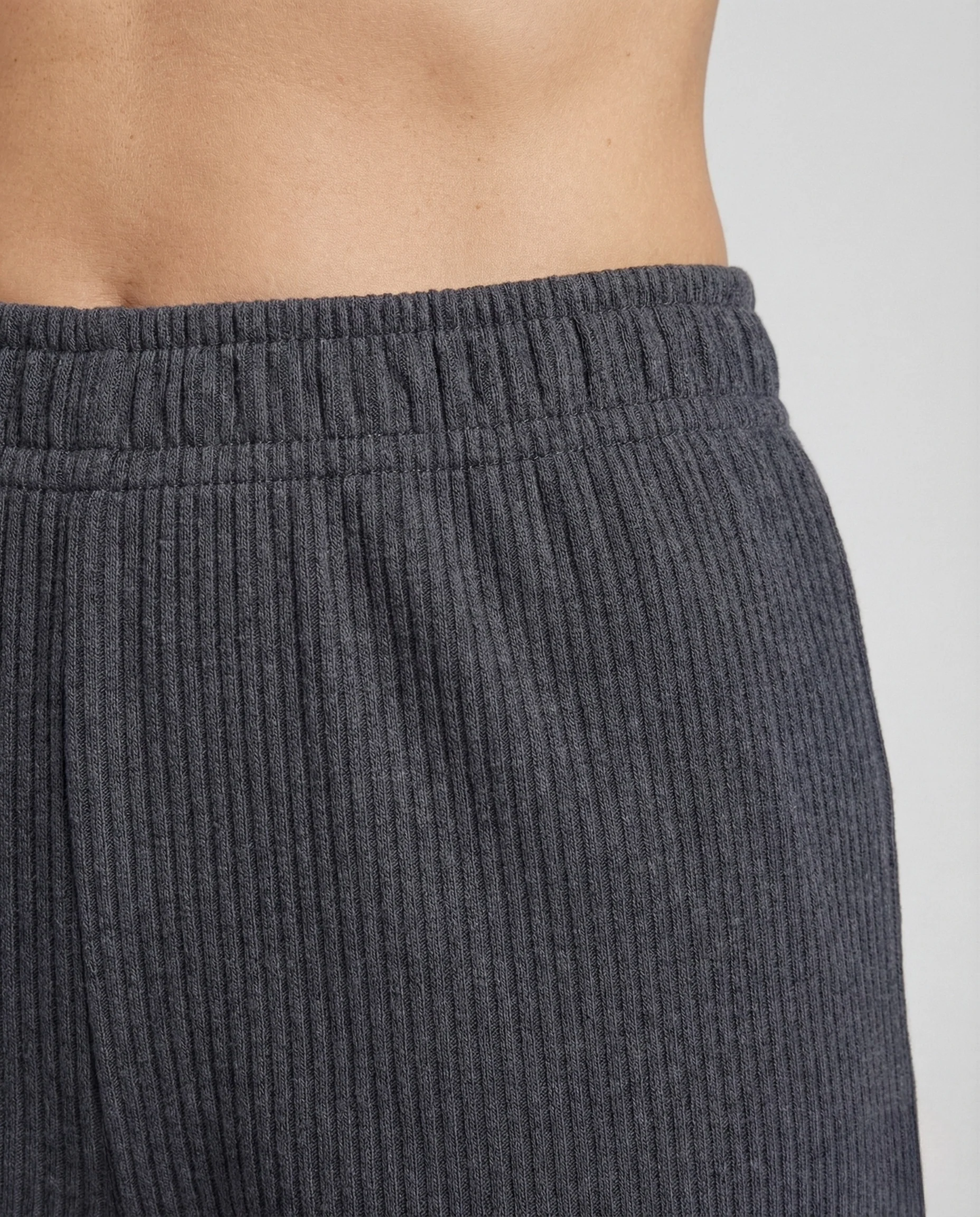 Damen Cordhose mit Elastischem Bund und Geradem Bein Freizeit Hose - Image 3