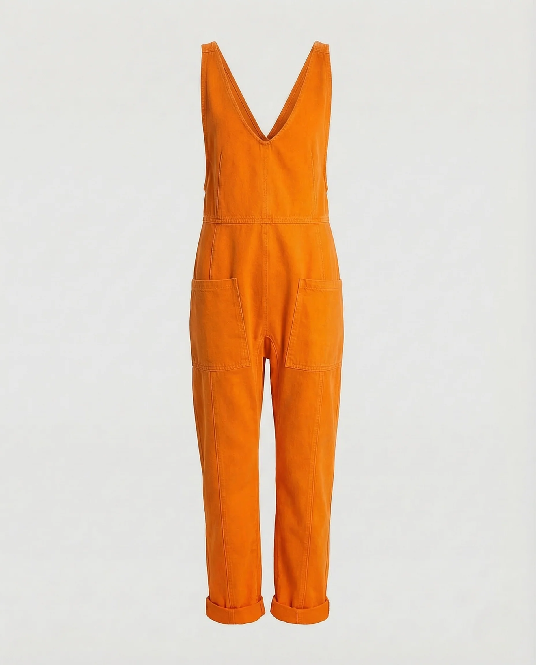 Damen Denim Latz Overall V Ausschnitt - Image 10