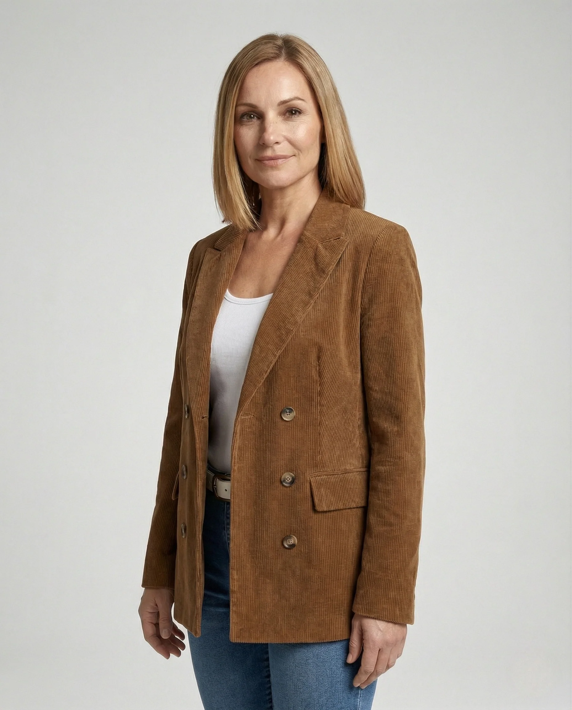 Freizeitkleidung Damen Oversize Cordblazer - Image 2