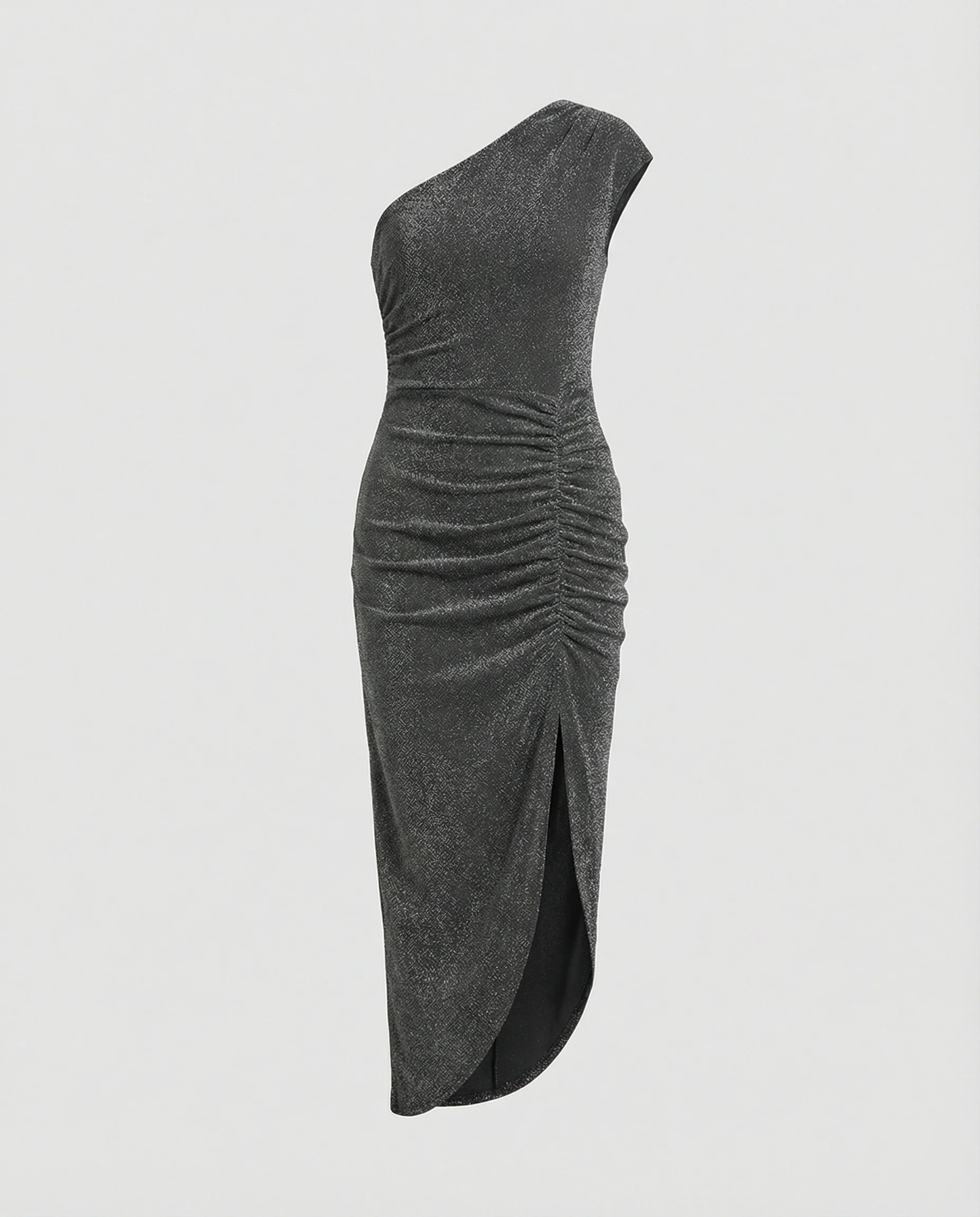 Damen Maxikleid Ein-Schulter mit Schlitz - Image 4