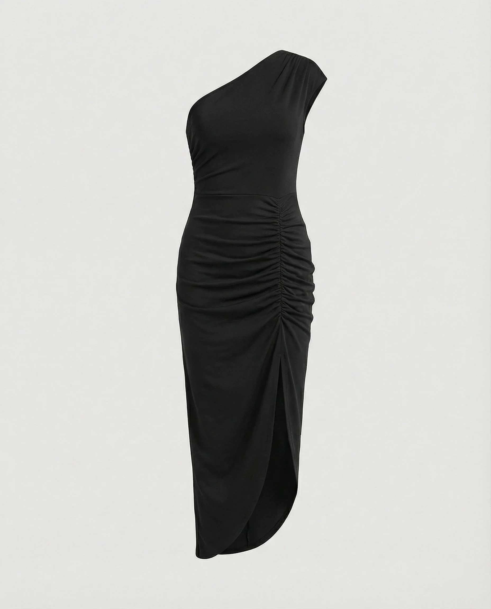 Damen Maxikleid Ein-Schulter mit Schlitz - Image 6