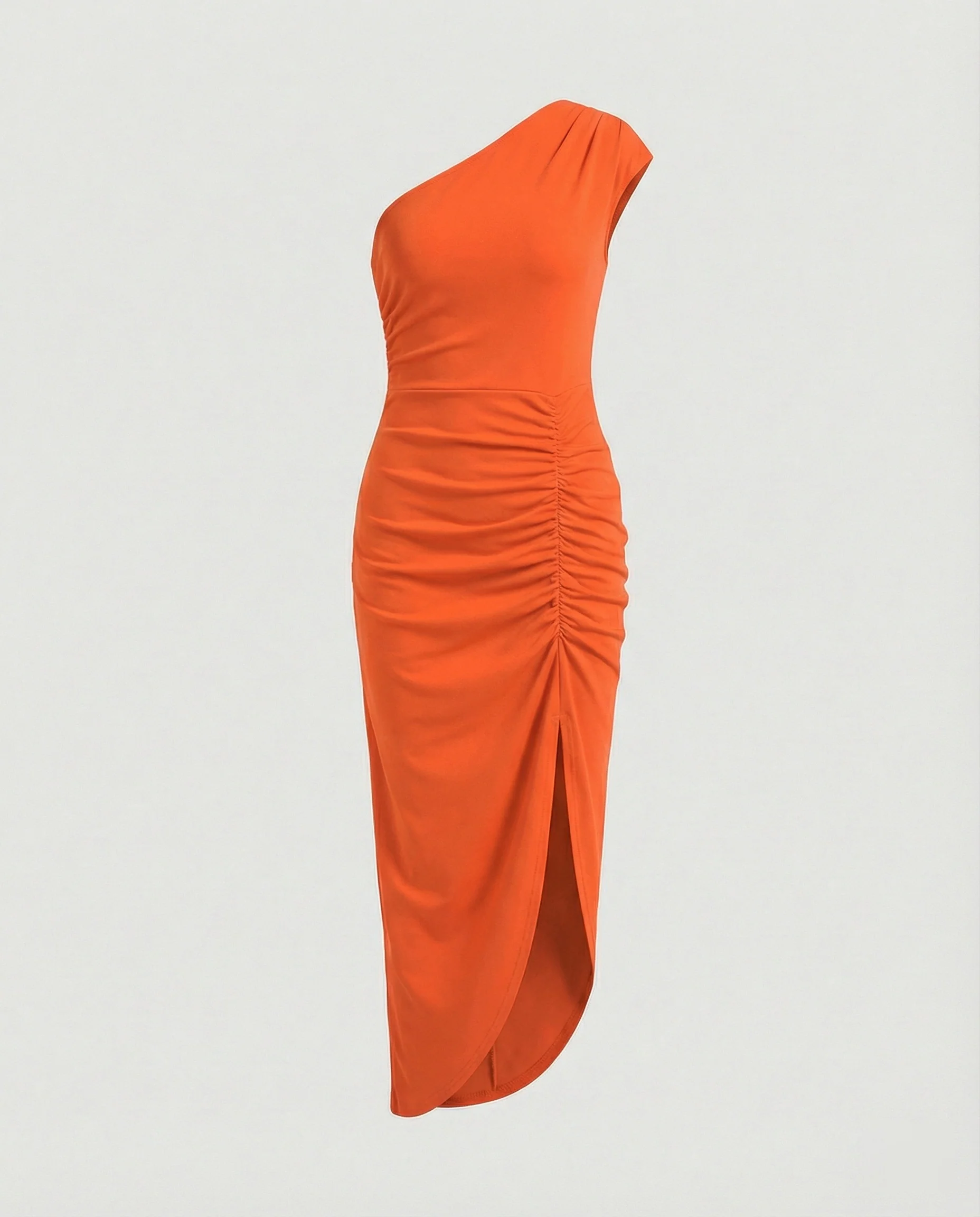 Damen Maxikleid Ein-Schulter mit Schlitz - Image 8