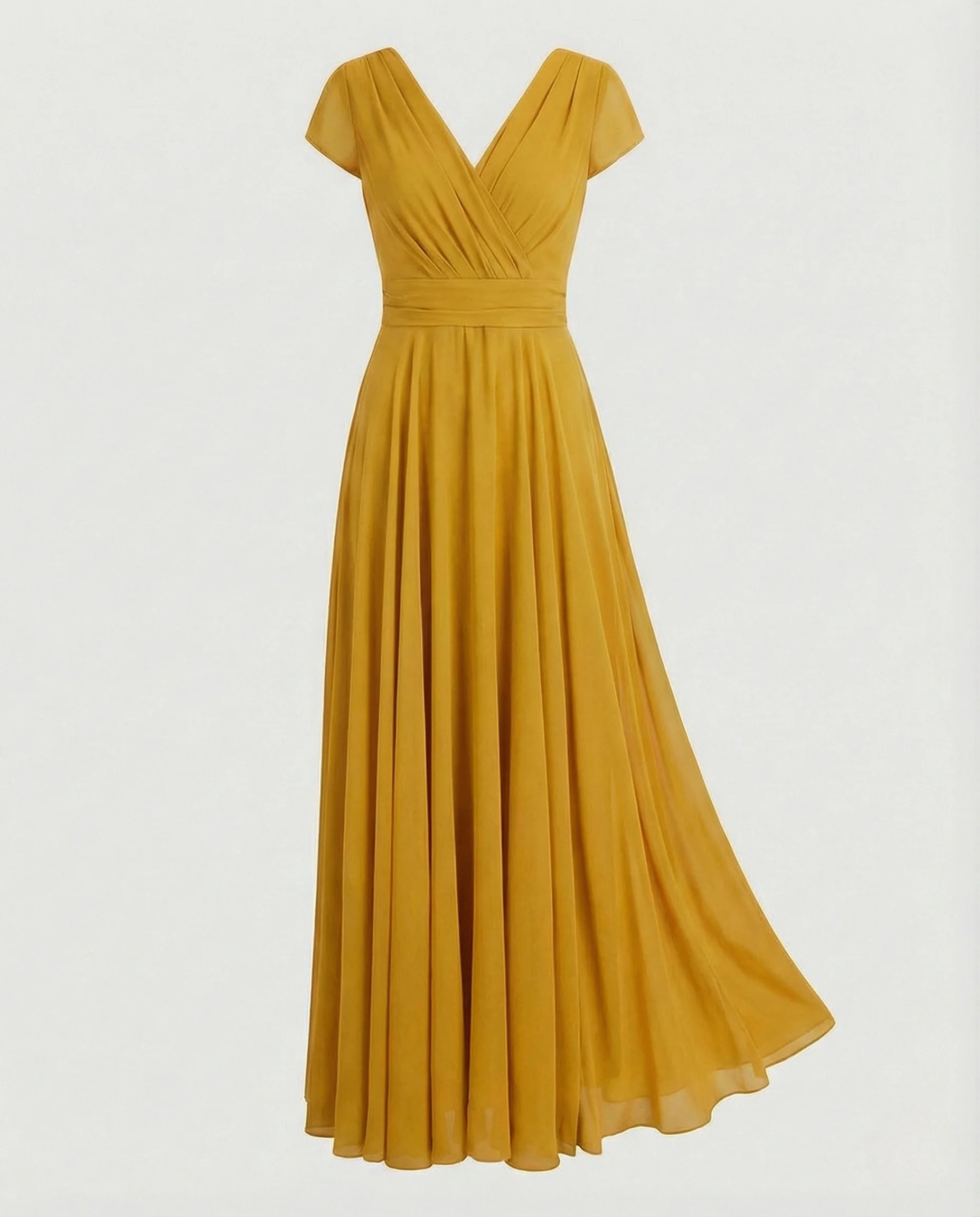 Damen Drapiertes Abendkleid mit Plisseerock - Image 10