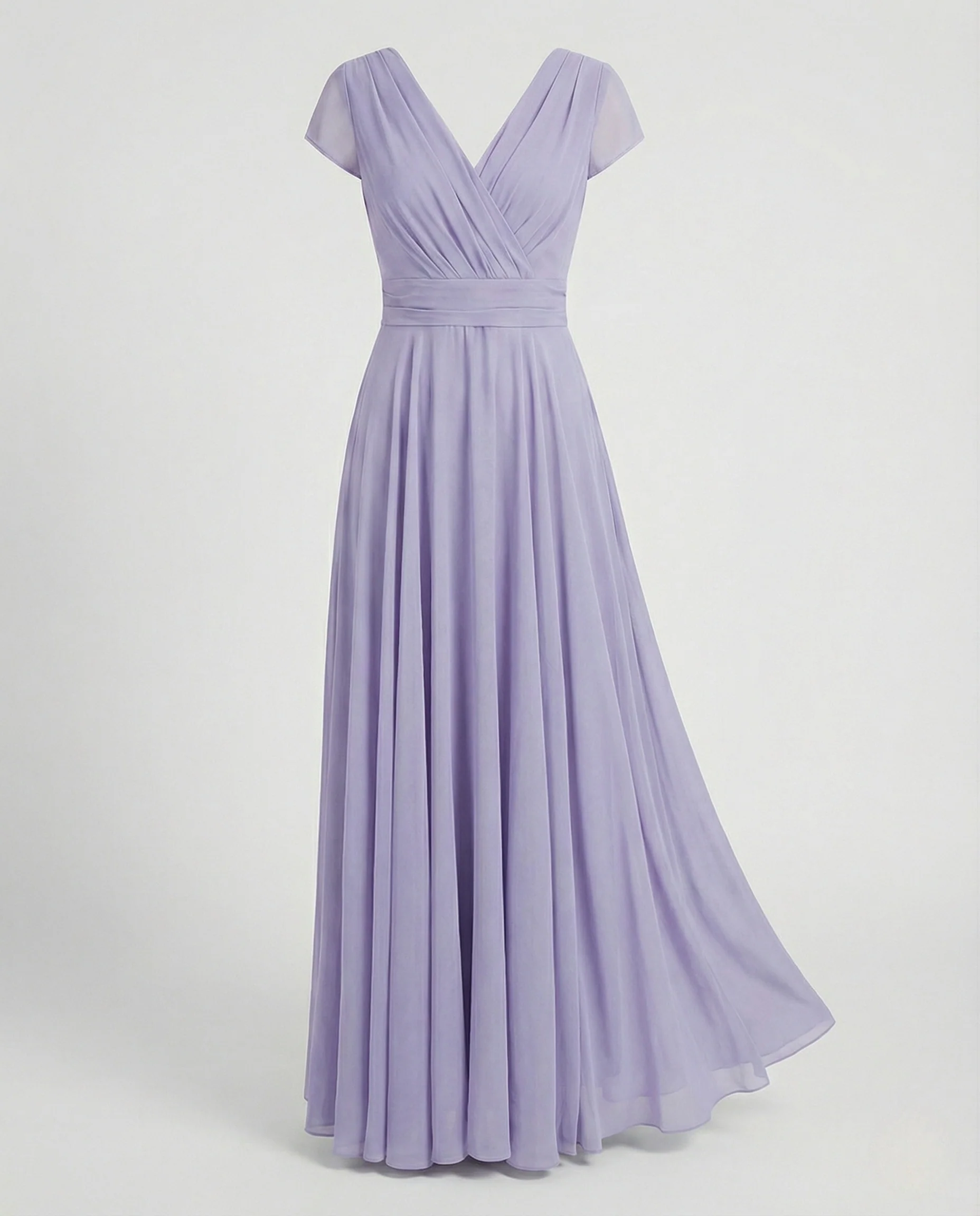 Damen Drapiertes Abendkleid mit Plisseerock - Image 12