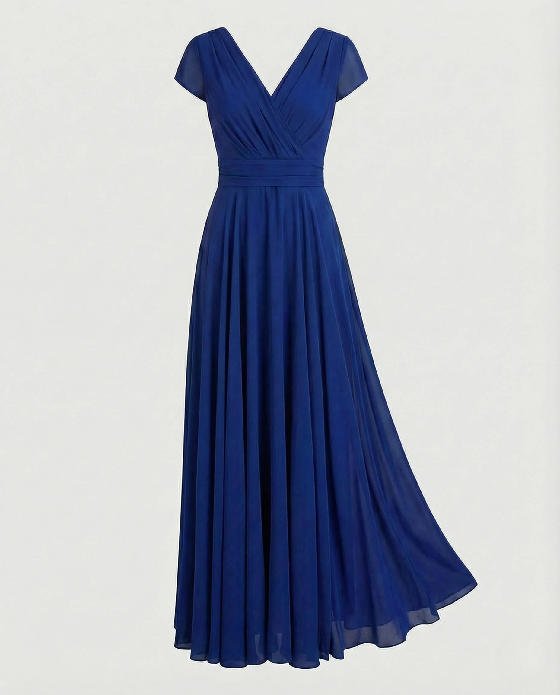 Damen Drapiertes Abendkleid mit Plisseerock - Image 13