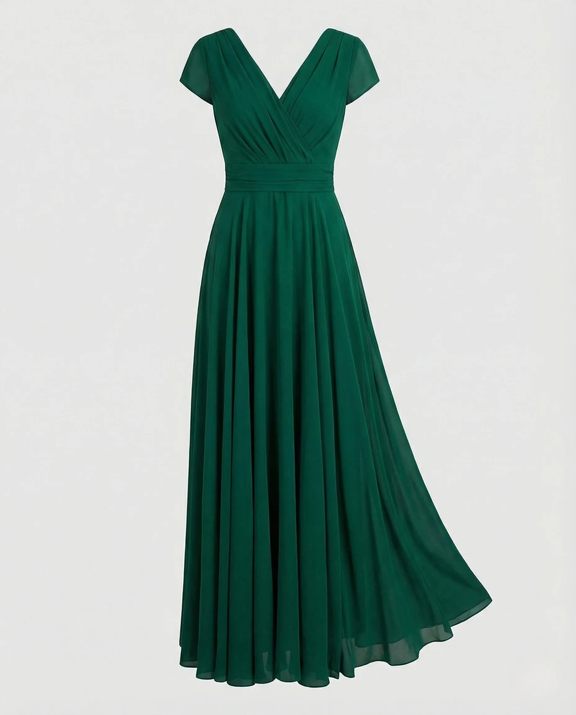 Damen Drapiertes Abendkleid mit Plisseerock - Image 4