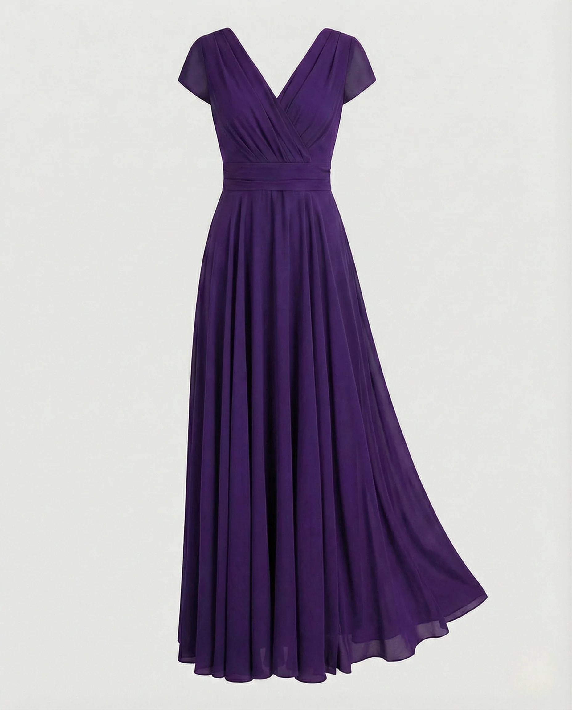 Damen Drapiertes Abendkleid mit Plisseerock - Image 6