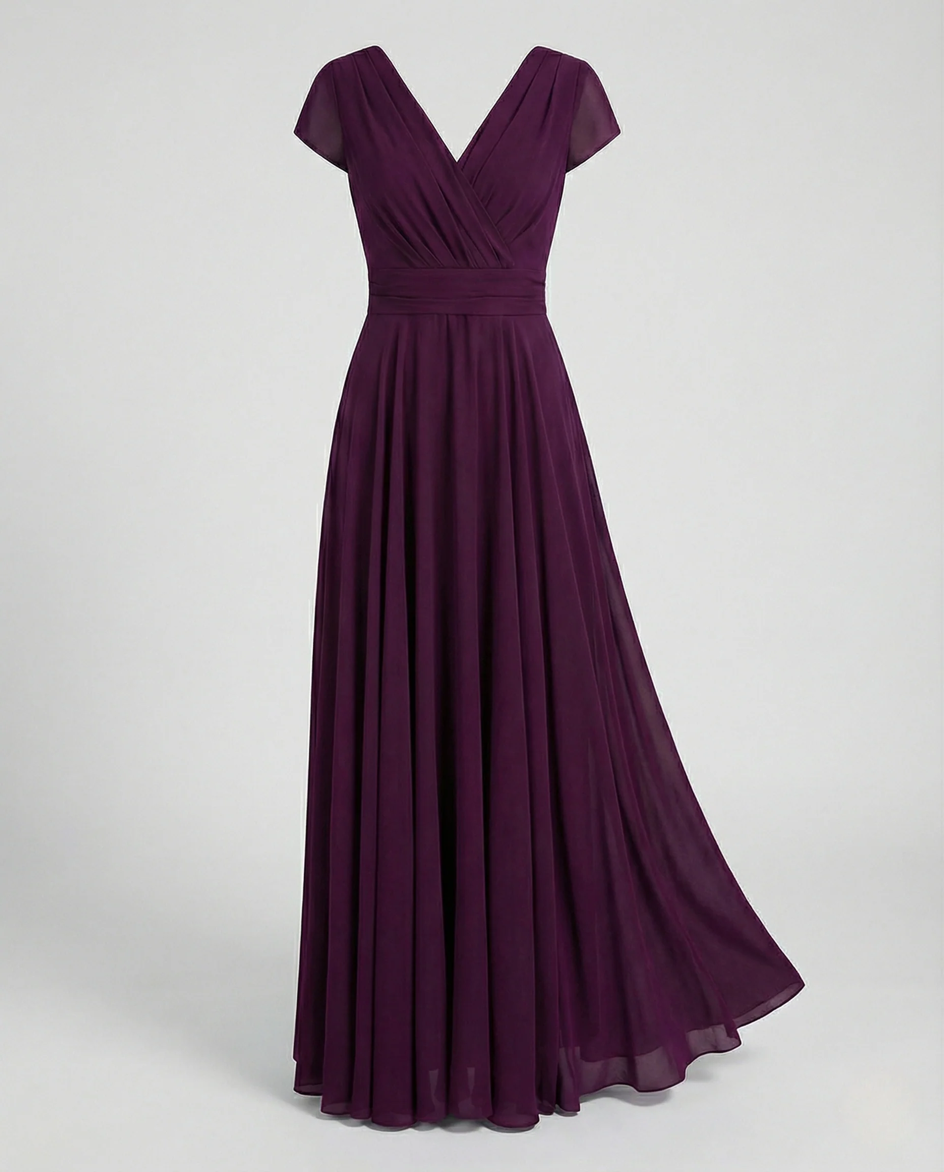 Damen Drapiertes Abendkleid mit Plisseerock - Image 7