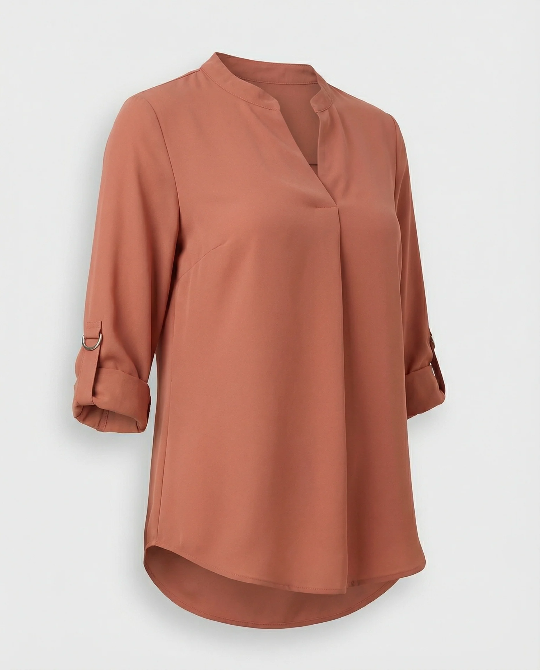 Chiffon Blusentop Damen mit V-Ausschnitt - Image 5