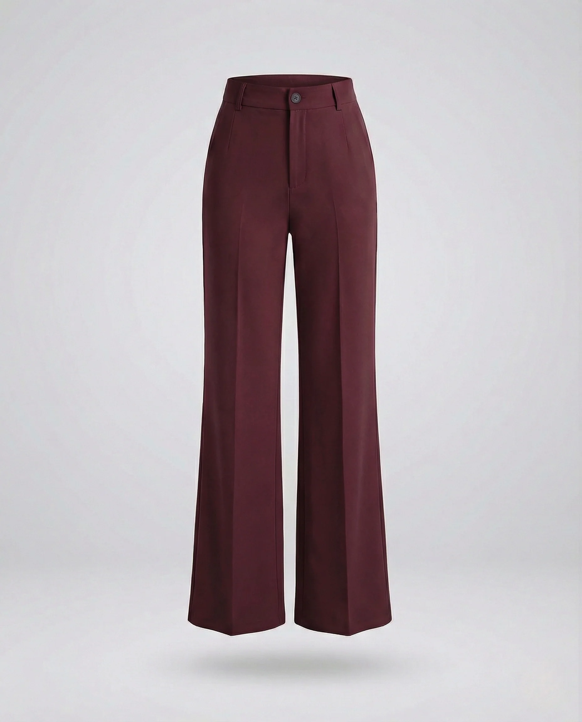 Freizeitkleidung Damen Stoffhose Weit Elegant - Image 11