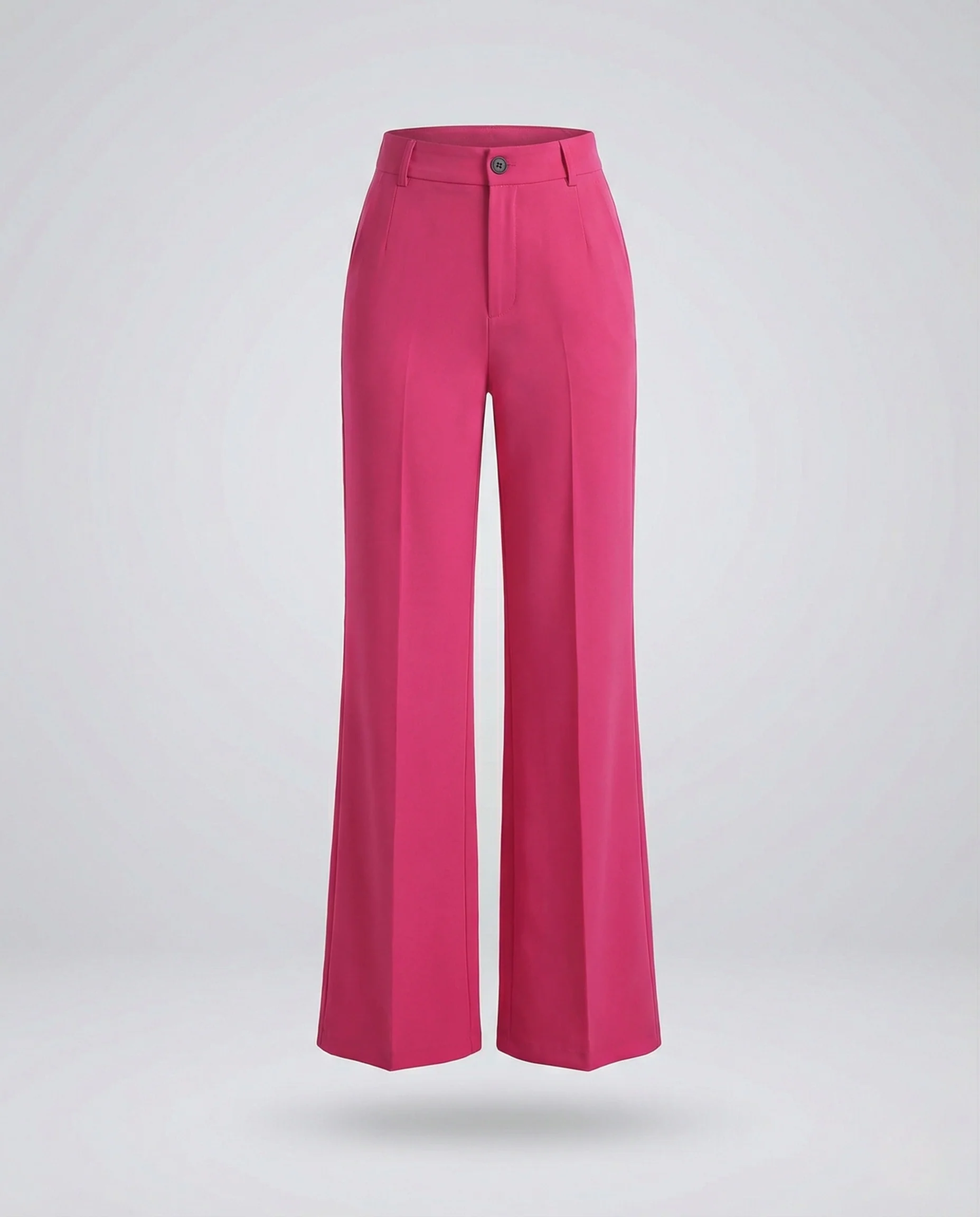 Freizeitkleidung Damen Stoffhose Weit Elegant - Image 4