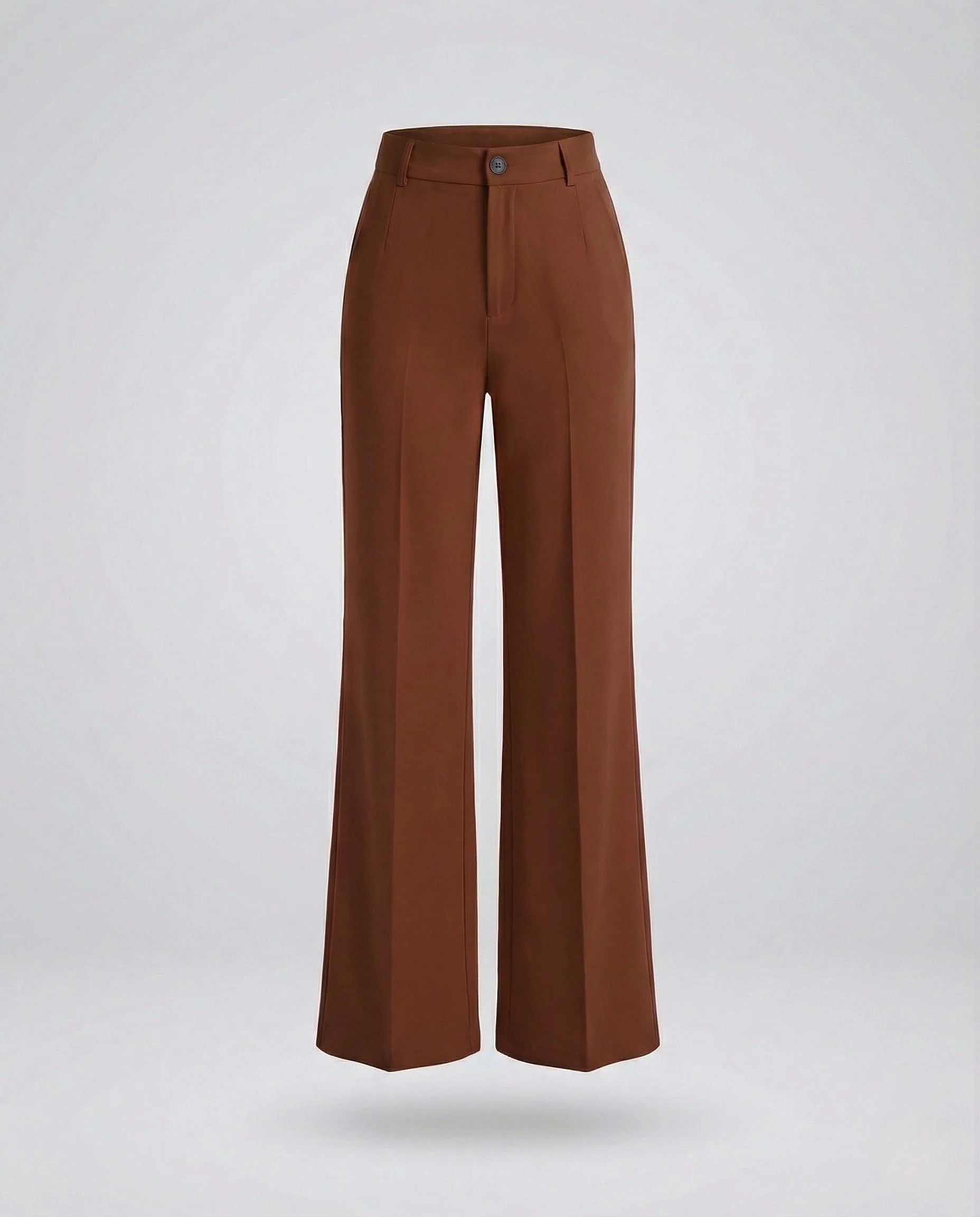 Freizeitkleidung Damen Stoffhose Weit Elegant - Image 8