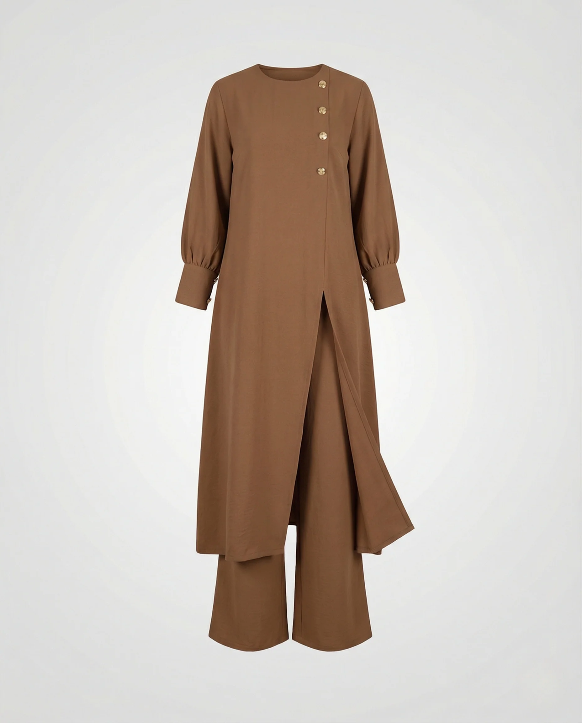 Damen Zweiteiler Set elegant Tunika Hose - Image 5