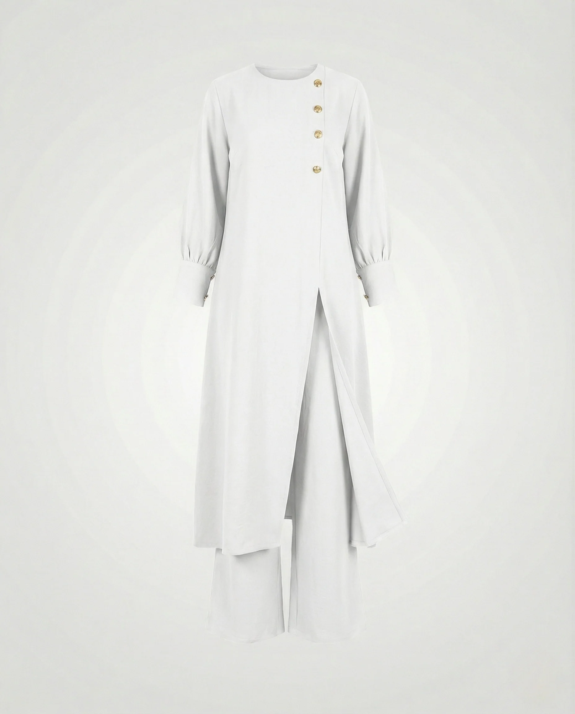 Damen Zweiteiler Set elegant Tunika Hose - Image 6