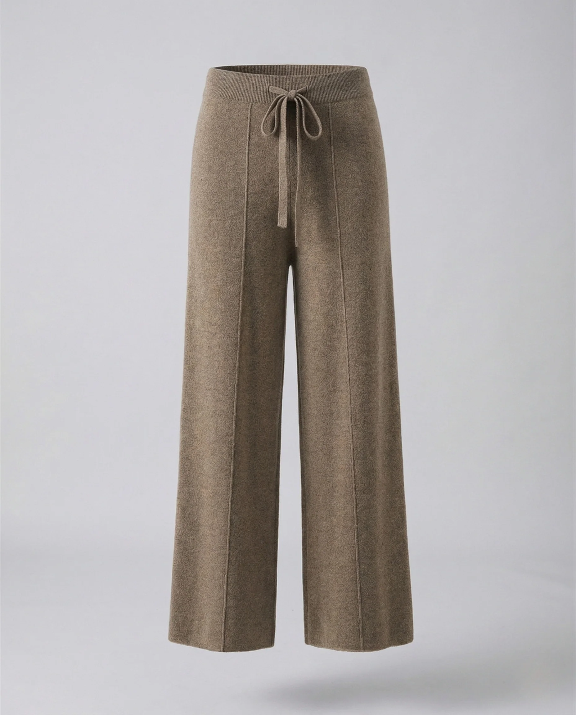 Damen Strickhose High Waist mit Bügelfaltenoptik und Kordelzug - Image 5