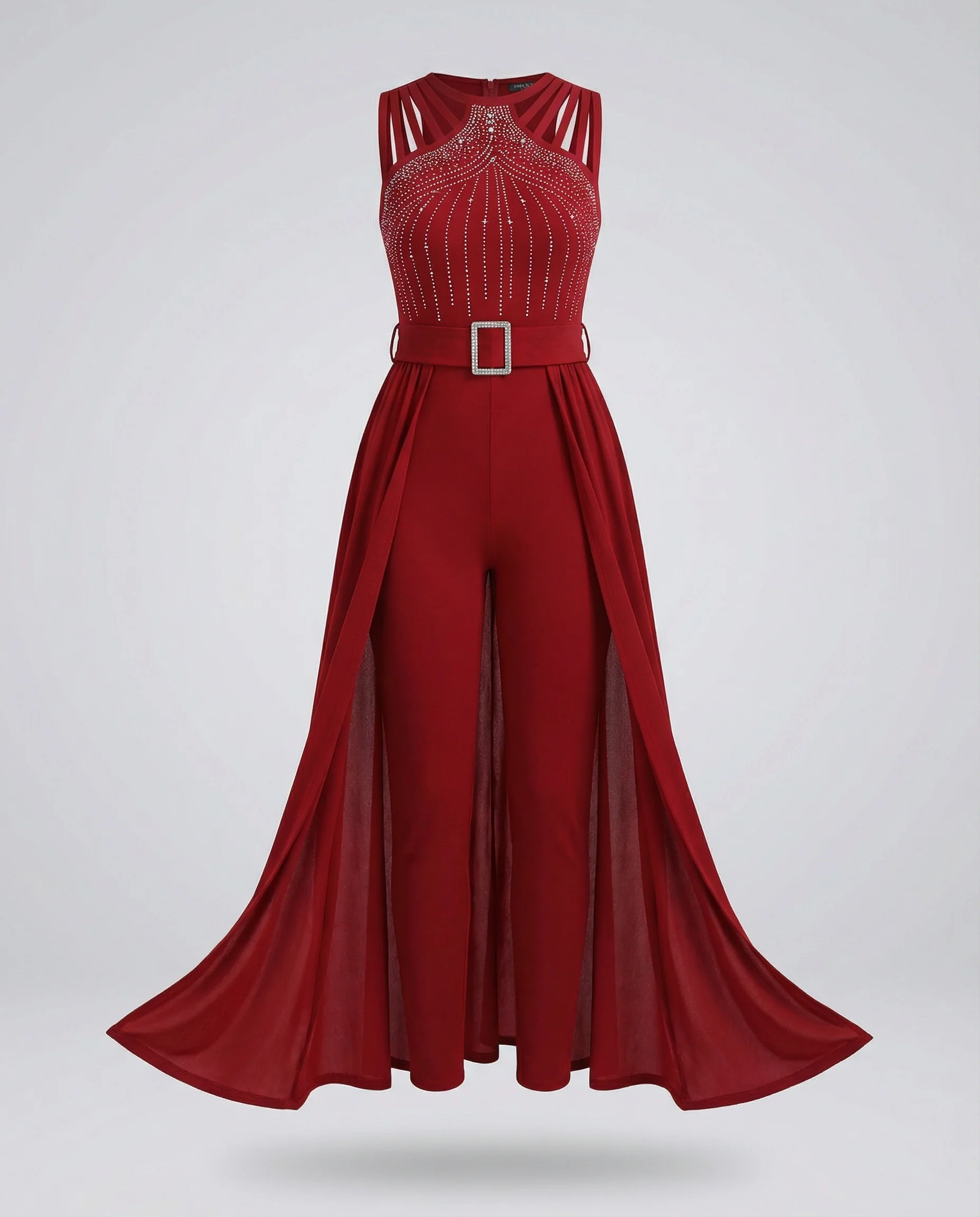 Damen Jumpsuit elegant Hochzeit mit Chiffon - Image 4