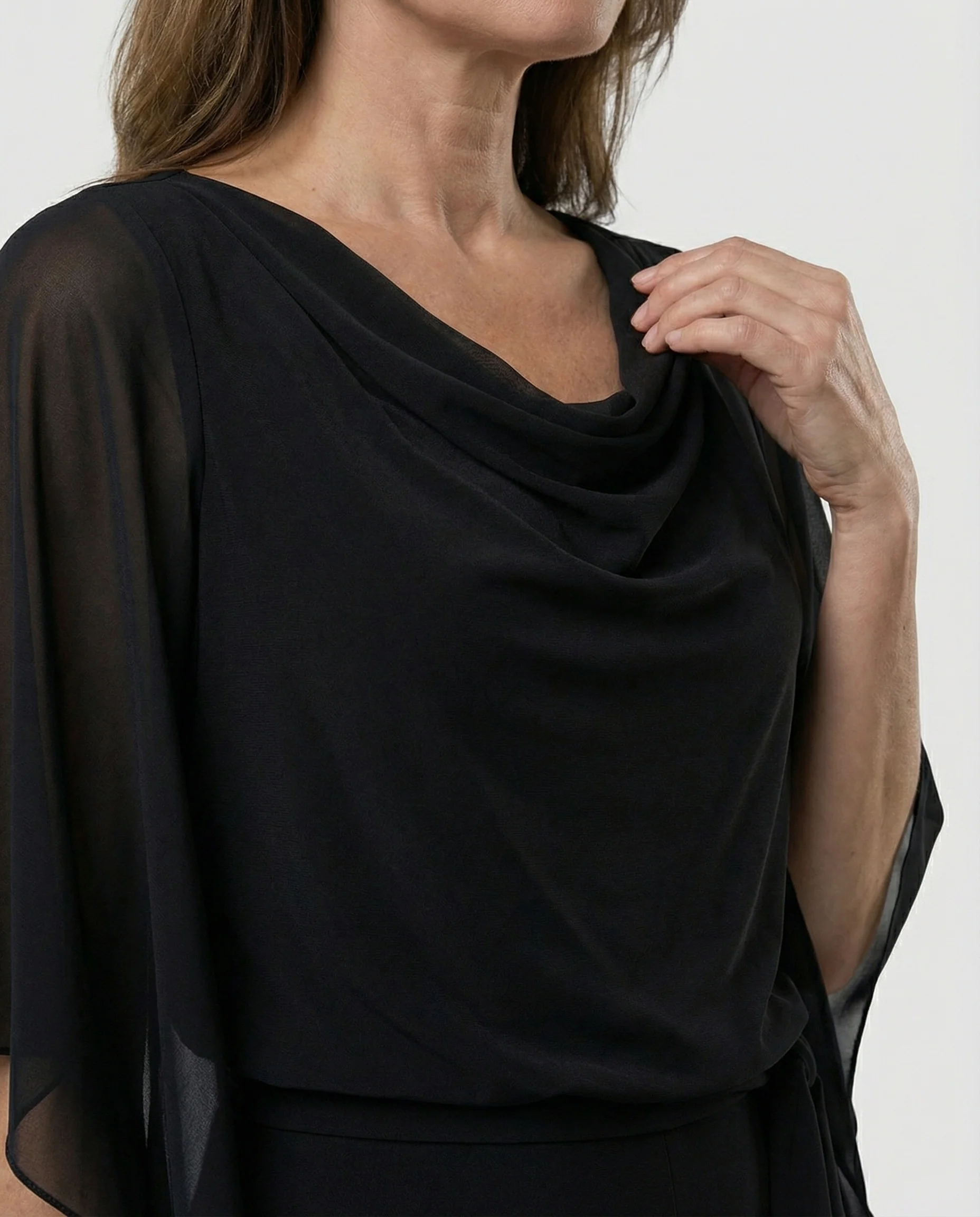 Jumpsuit elegant Damen mit Chiffonärmeln - Image 3