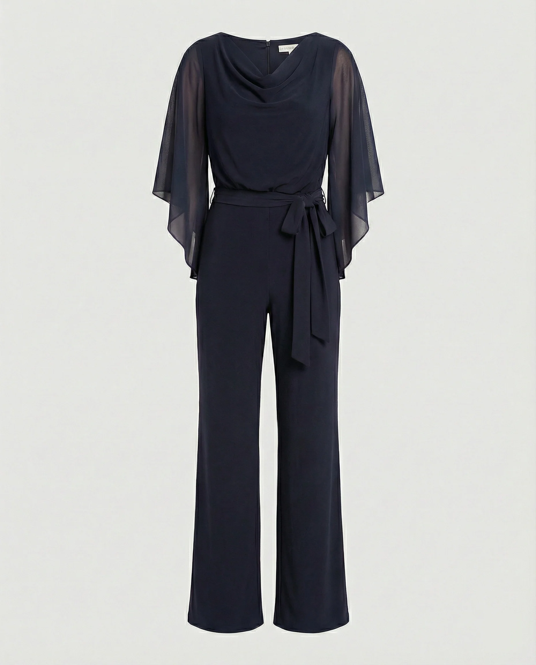 Damen Jumpsuit elegant Wasserfall Ausschnitt - Image 10