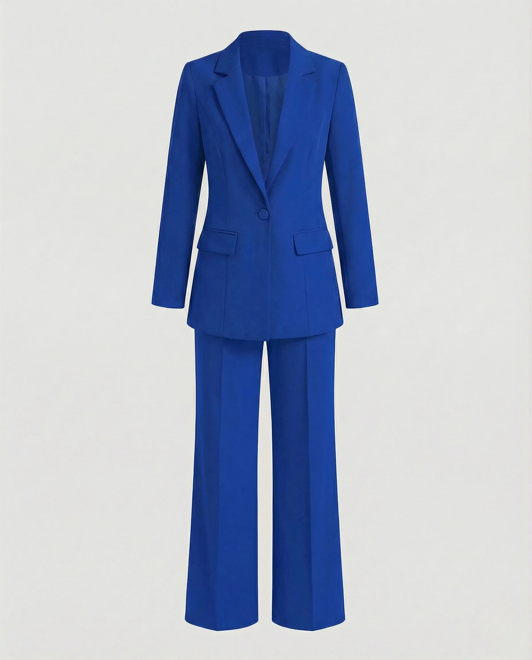 Damen Business-Zweiteiler mit Ein-Knopf-Blazer und Bundfaltenhose - Image 7