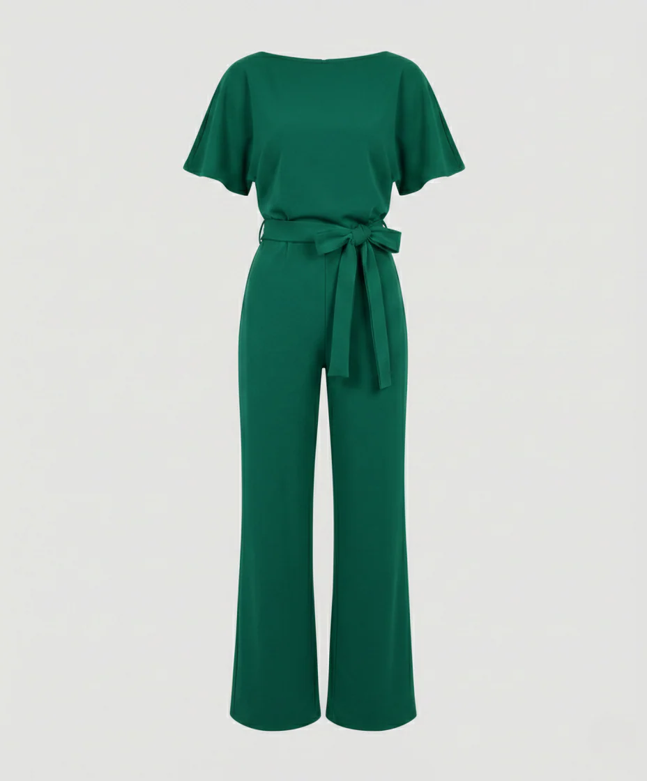 Damen Jumpsuit elegant mit Gürtel - Image 11