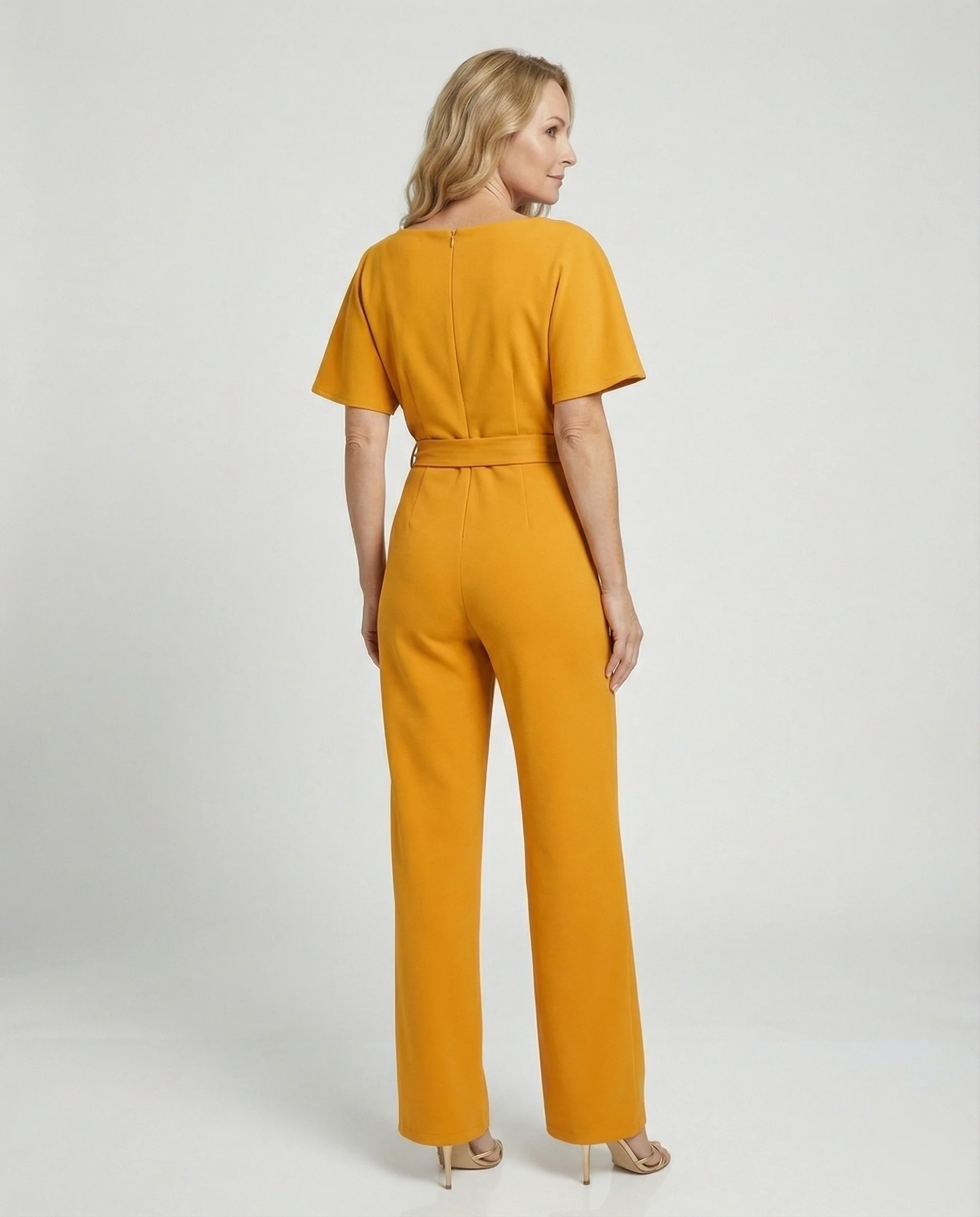 Damen Jumpsuit elegant mit Gürtel - Image 2
