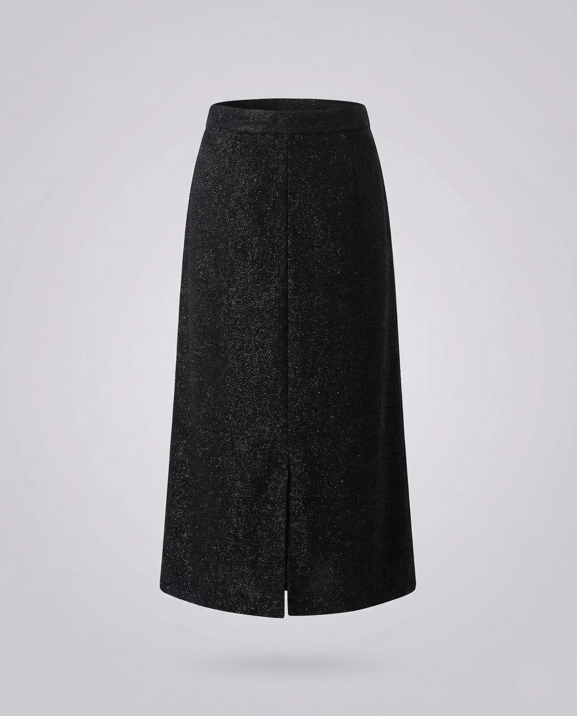 Damen Midirock A-Linie mit elastischem Bund & Strukturstoff - Image 5