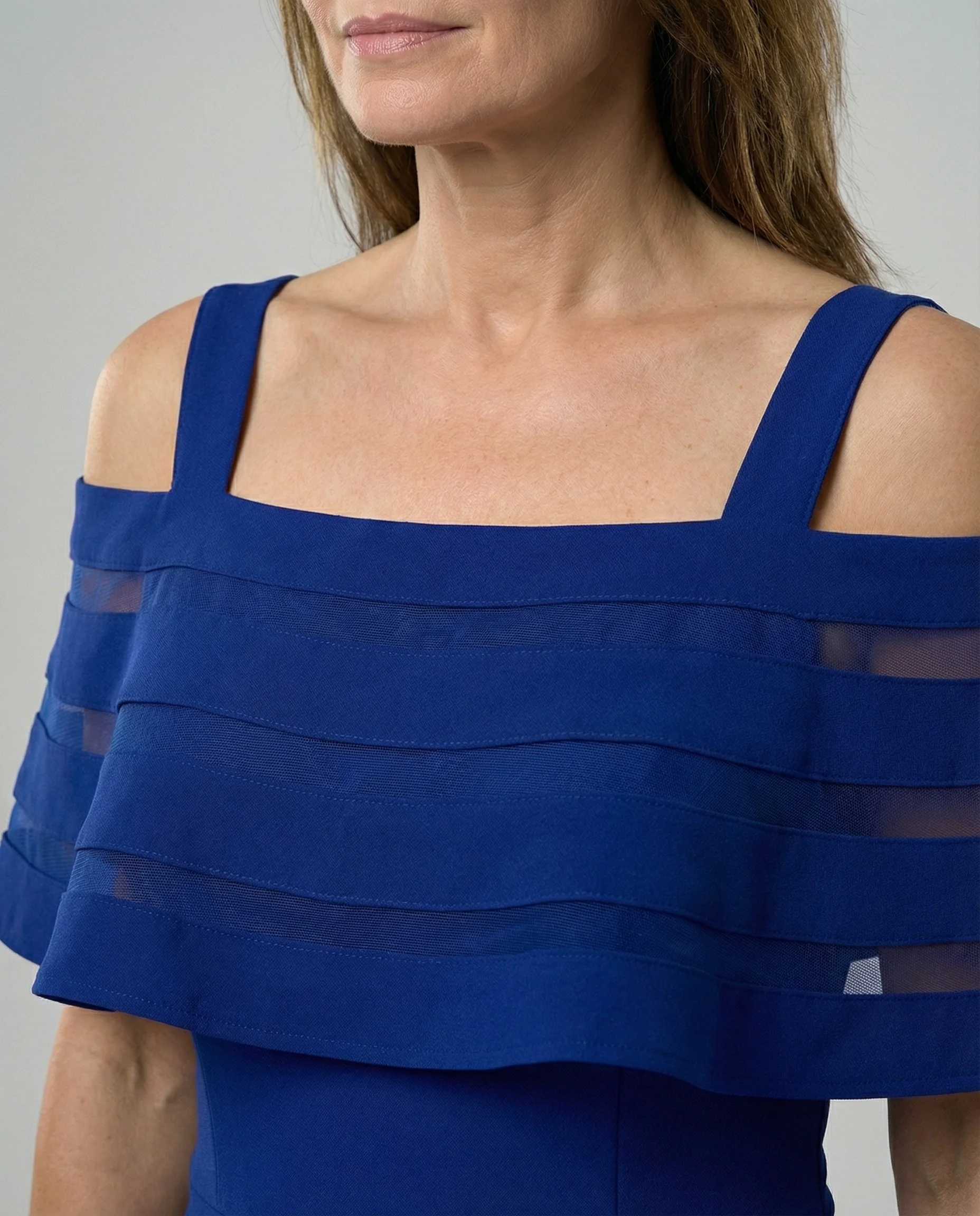 Abend Jumpsuit schulterfrei mit weitem Bein - Image 2