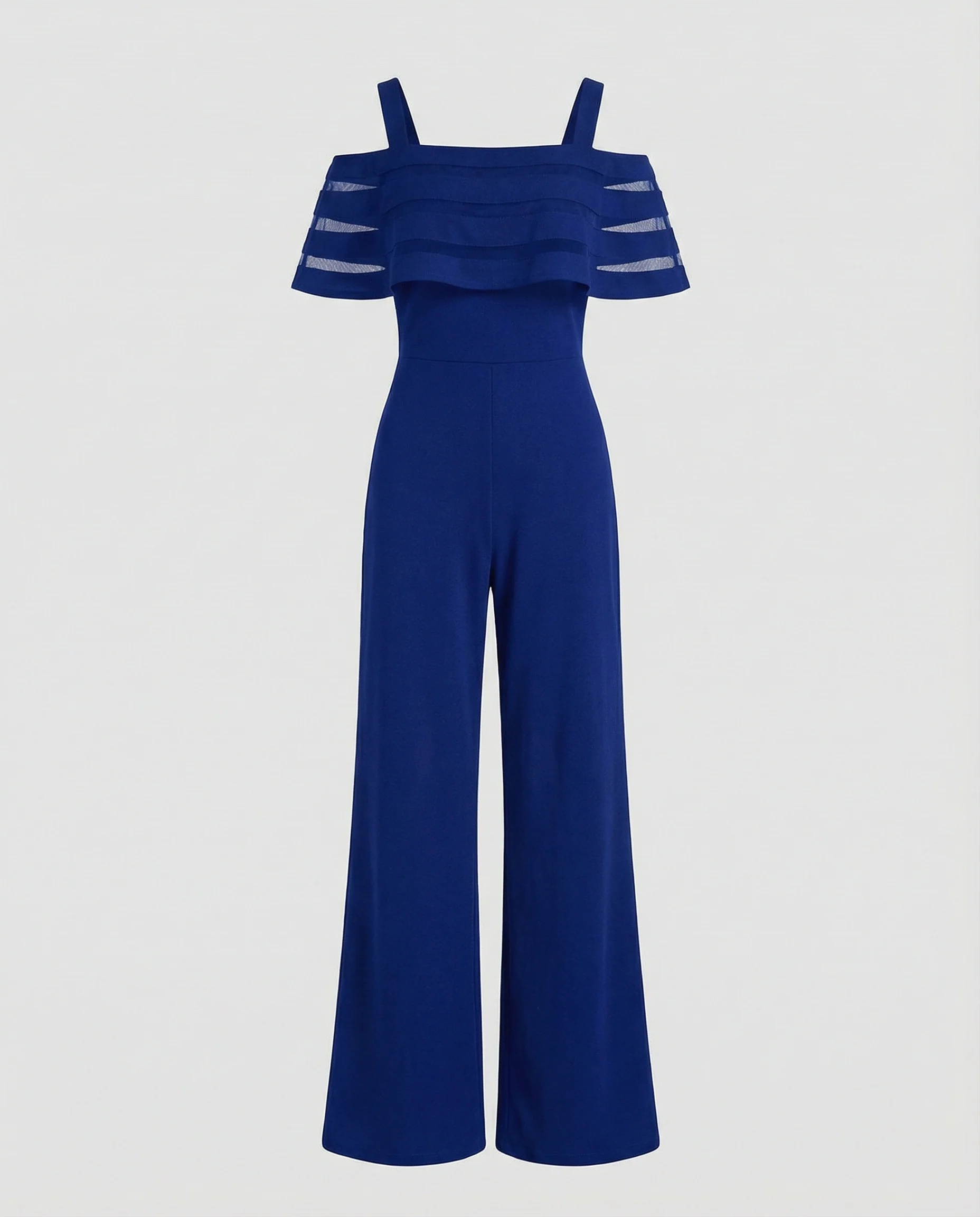 Abend Jumpsuit schulterfrei mit weitem Bein - Image 4
