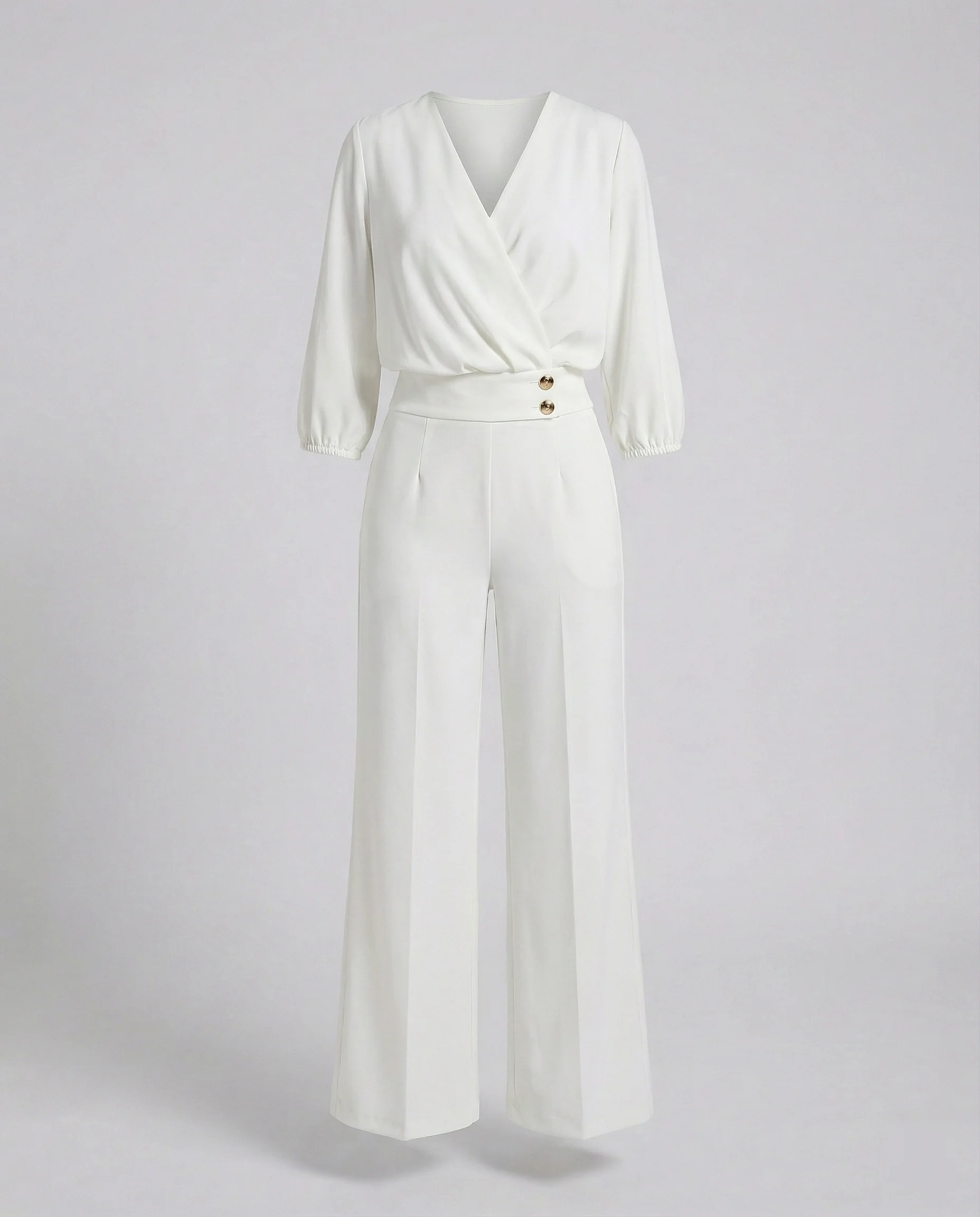 Zweiteiler Set Damen mit Wickelbluse - Image 8
