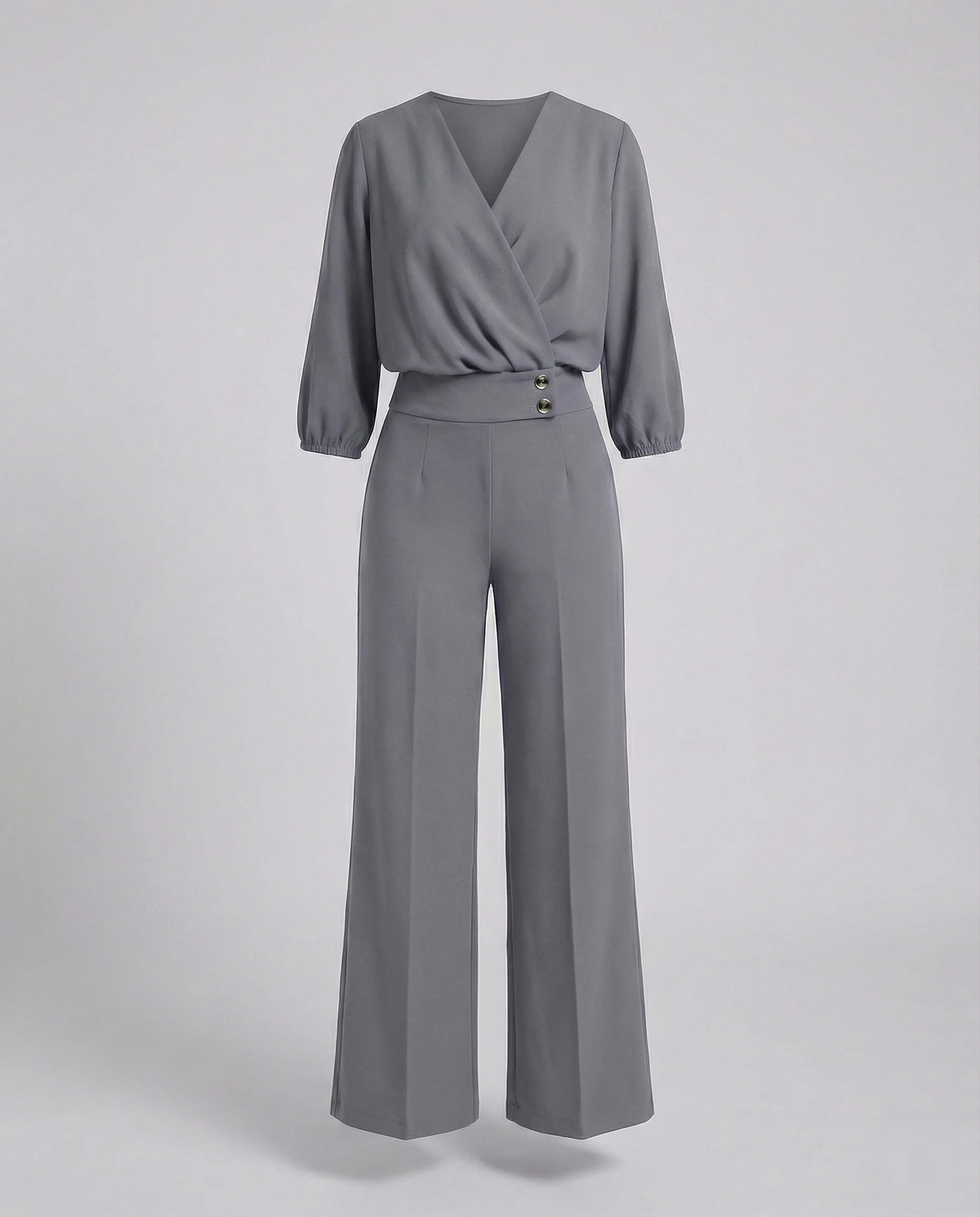 Zweiteiler Set Damen mit Wickelbluse - Image 9