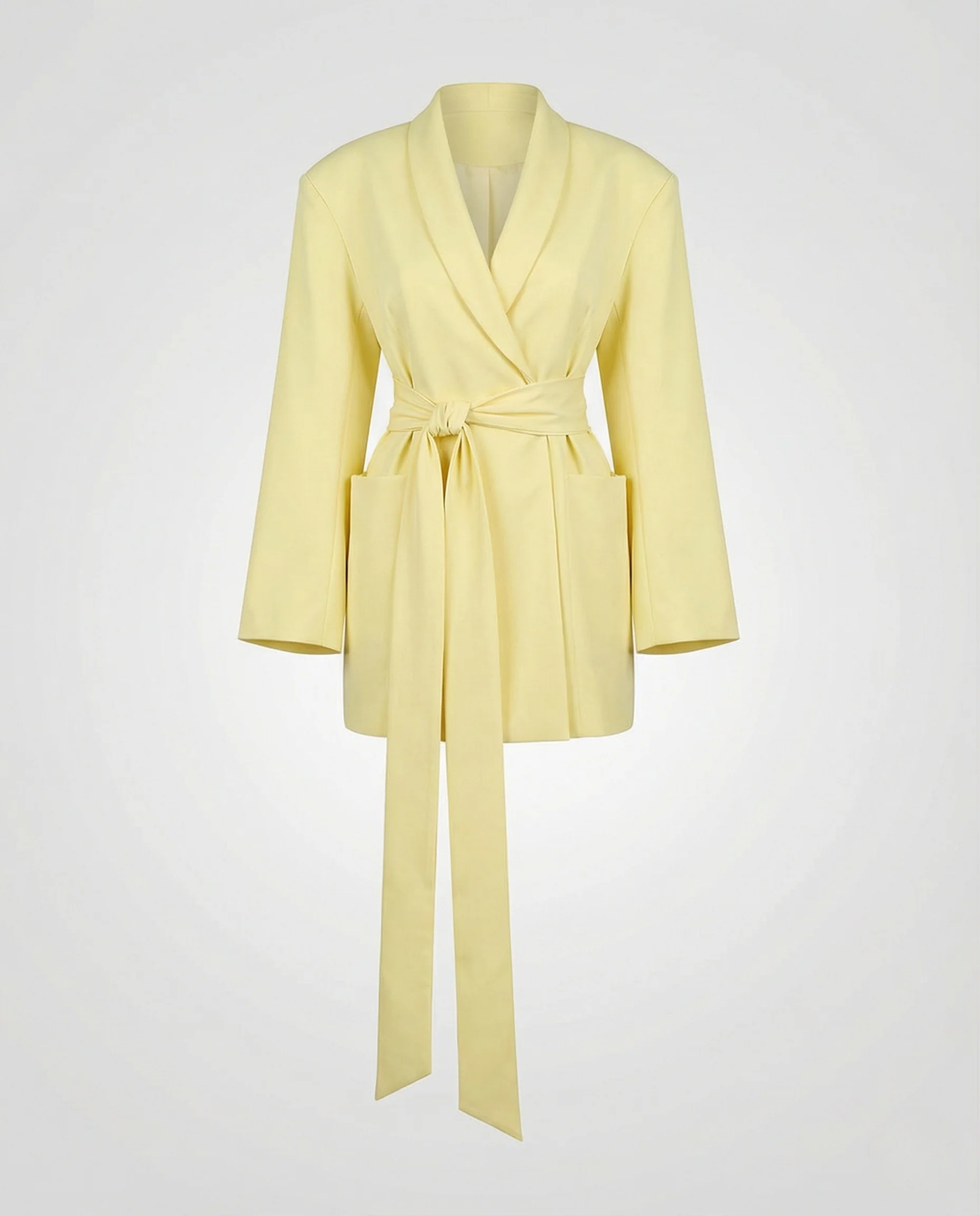 Blazer Minikleid Wickelstil Elegant Damen - Image 5