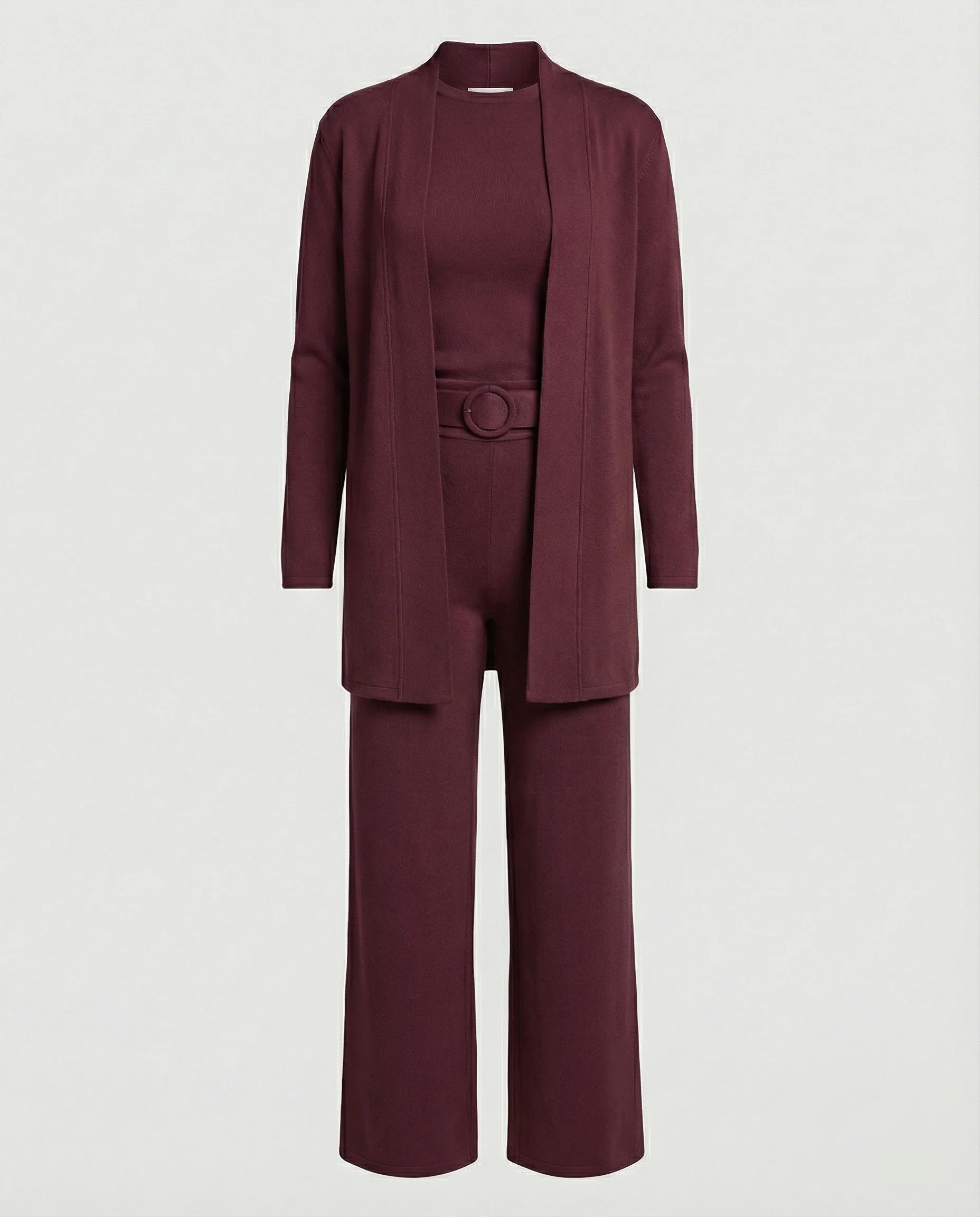 Damen Zweiteiler Set Blazer Palazzohose - Image 8