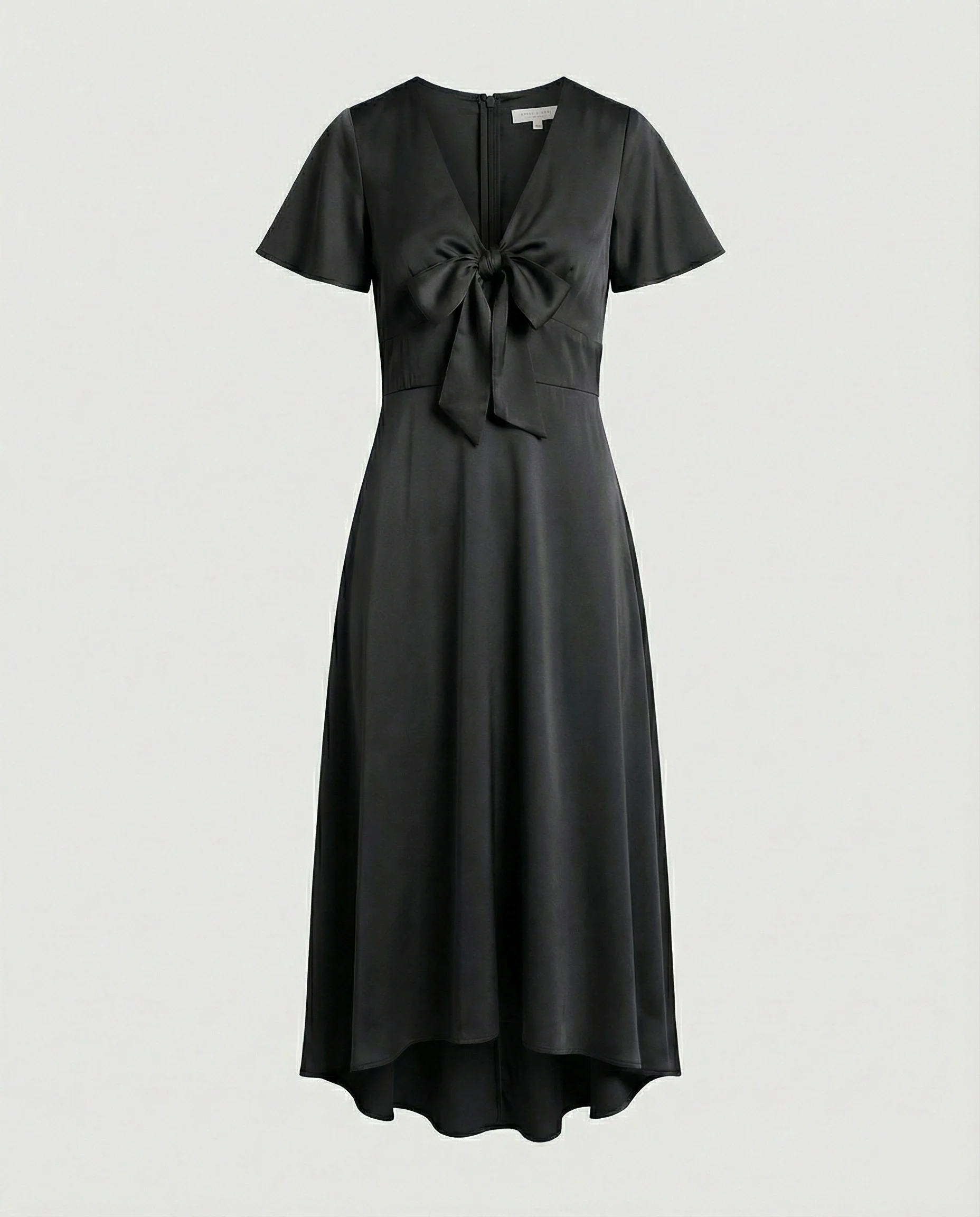 Damen Midikleid elegant Wickeloptik - Image 3