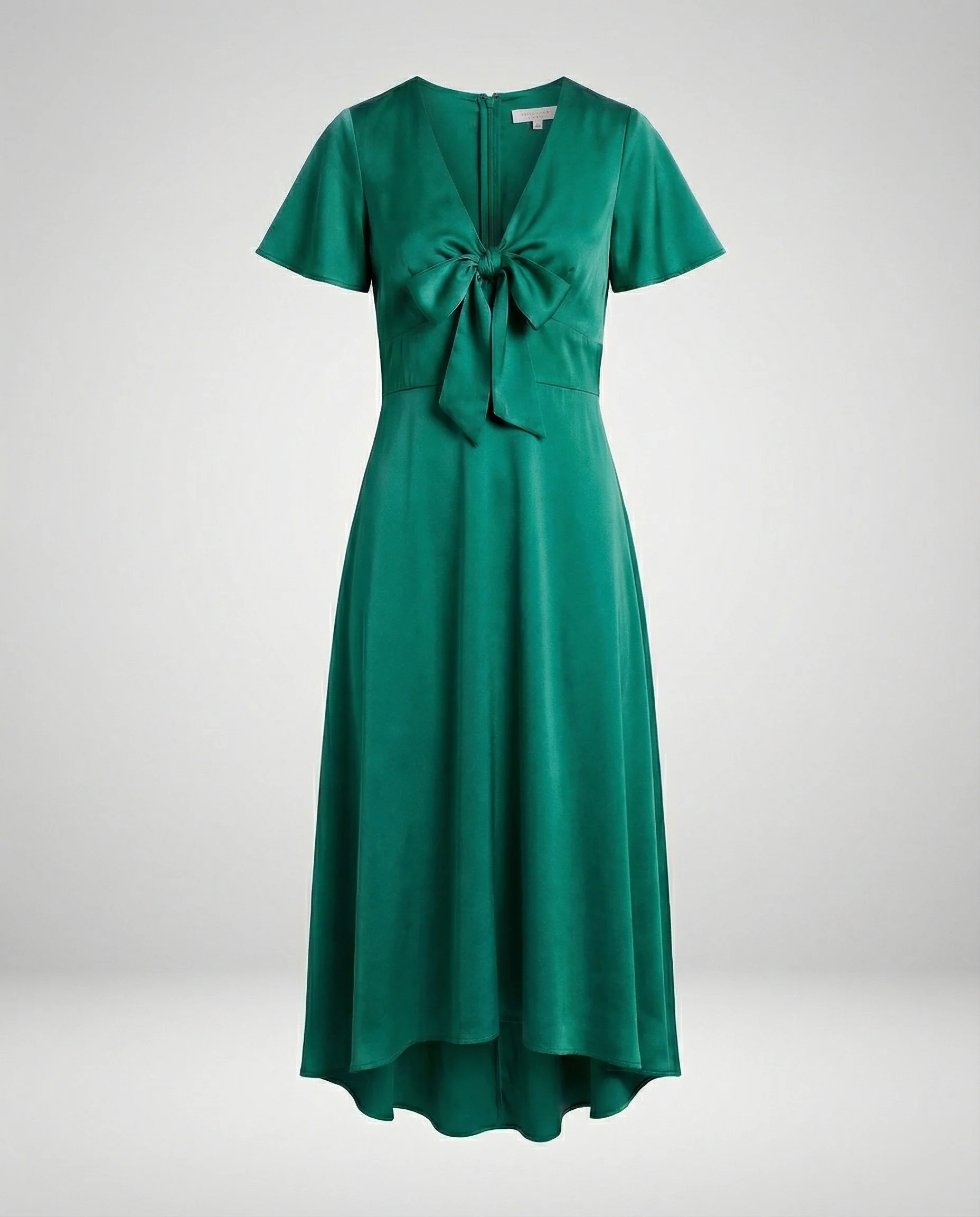 Damen Midikleid elegant Wickeloptik - Image 9