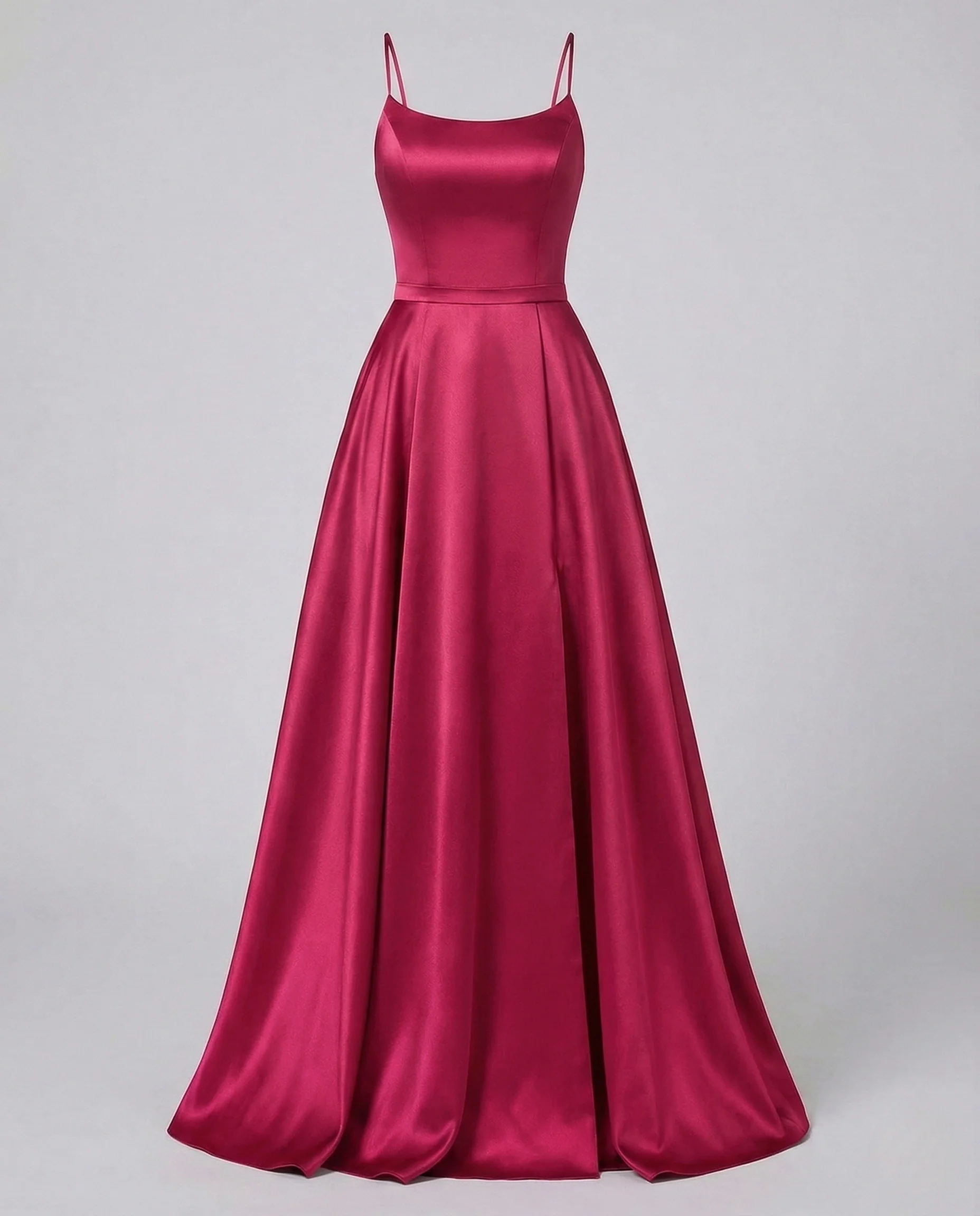 Damen Gala Maxikleid Träger Korsage Seitenschlitz - Image 12