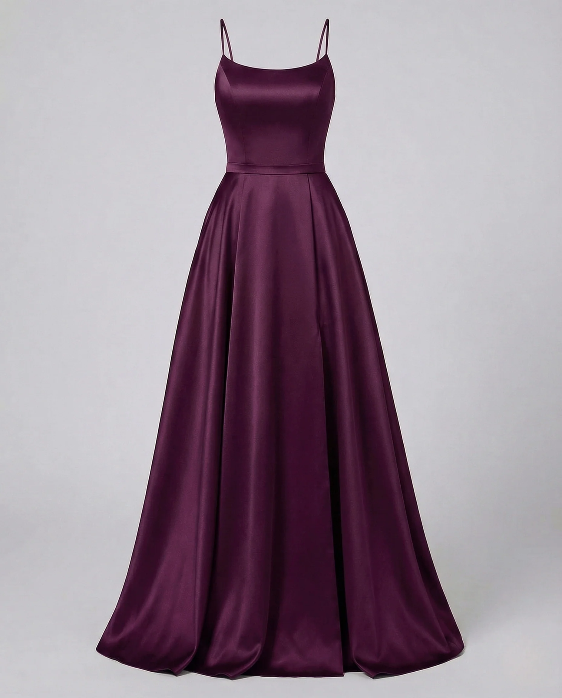 Damen Gala Maxikleid Träger Korsage Seitenschlitz - Image 13