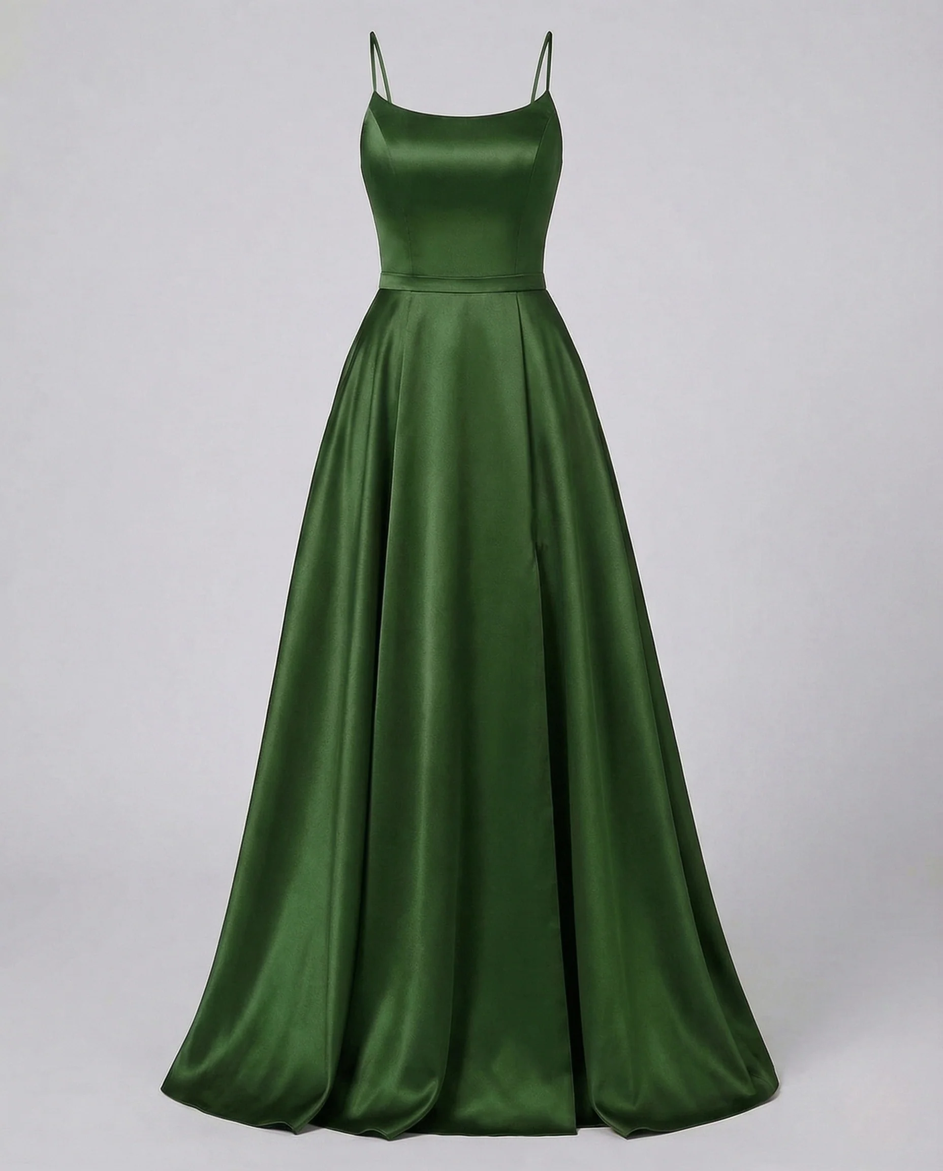 Damen Gala Maxikleid Träger Korsage Seitenschlitz - Image 14