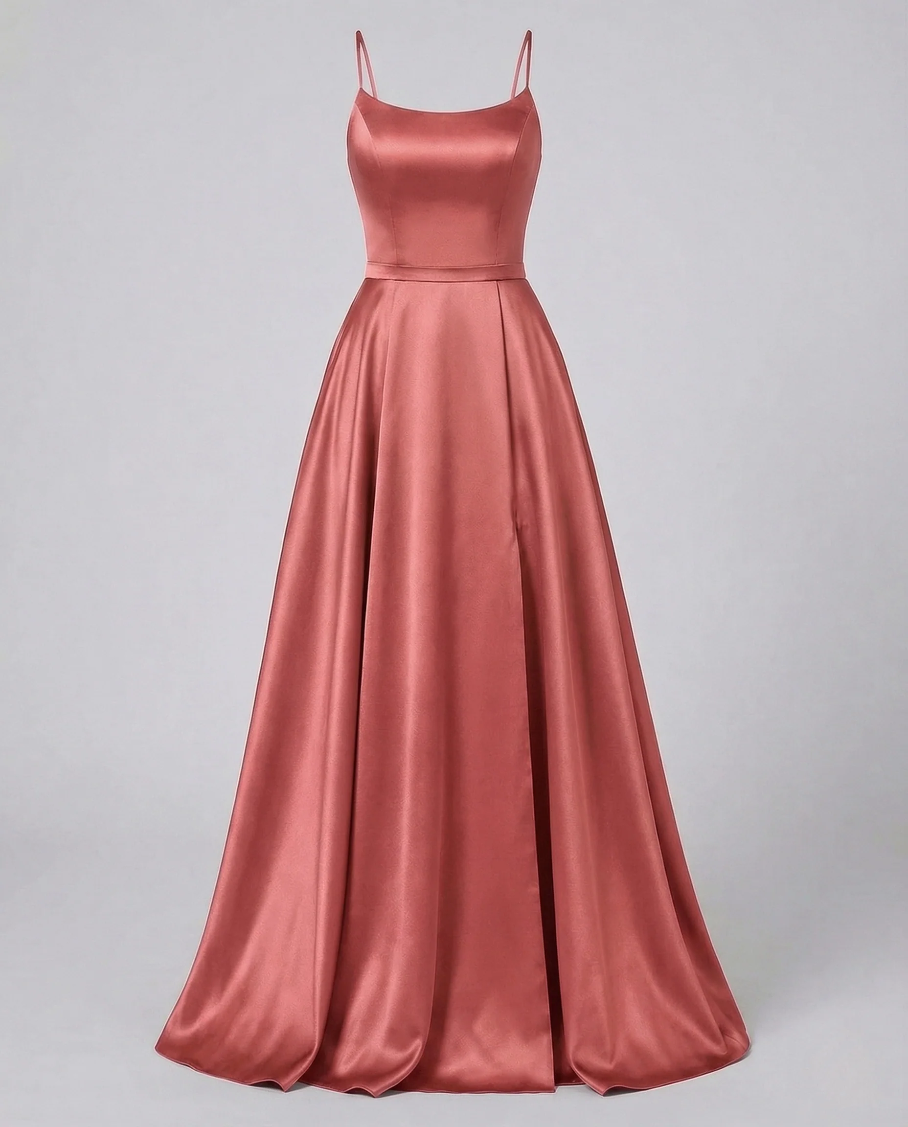 Damen Gala Maxikleid Träger Korsage Seitenschlitz - Image 15