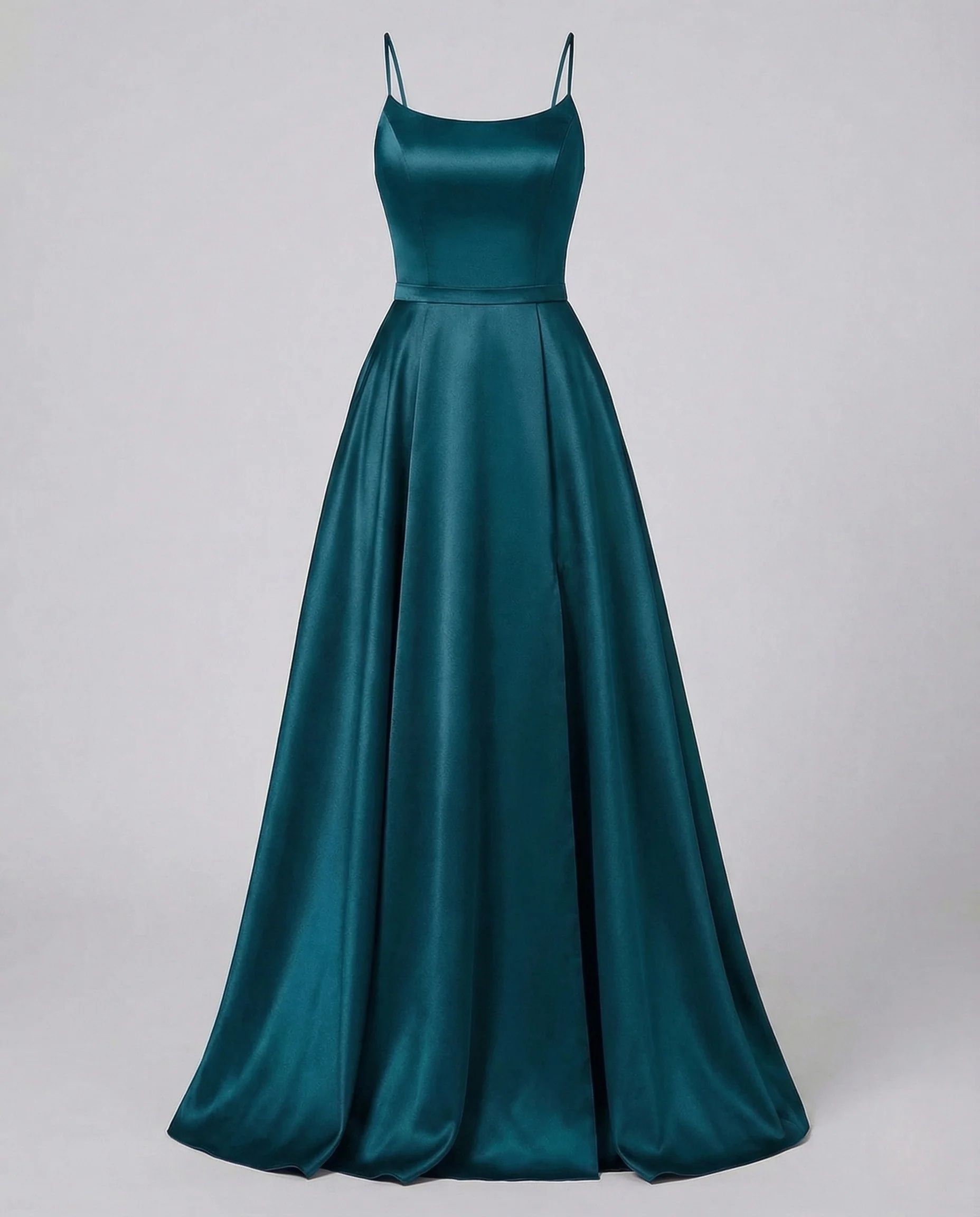 Damen Gala Maxikleid Träger Korsage Seitenschlitz - Image 18