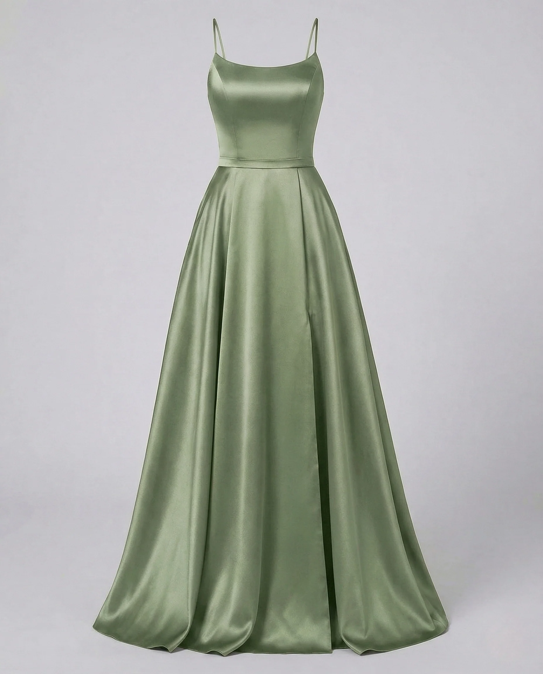 Damen Gala Maxikleid Träger Korsage Seitenschlitz - Image 20