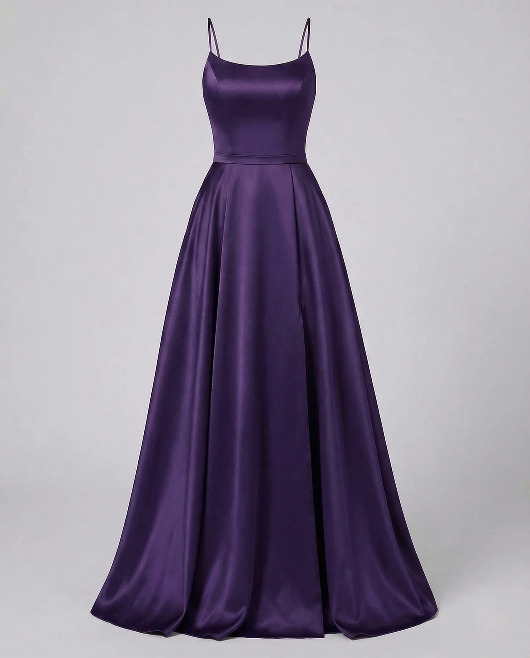 Damen Gala Maxikleid Träger Korsage Seitenschlitz - Image 22