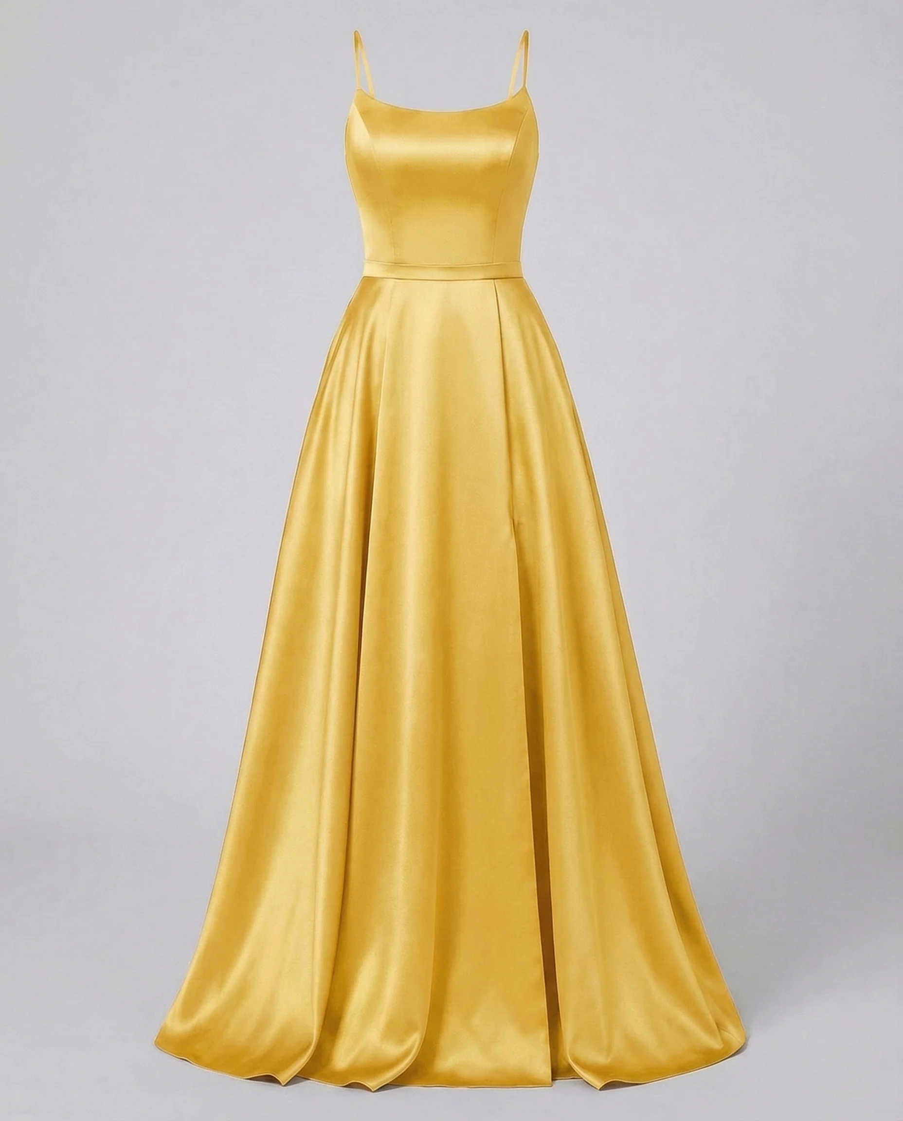 Damen Gala Maxikleid Träger Korsage Seitenschlitz - Image 23
