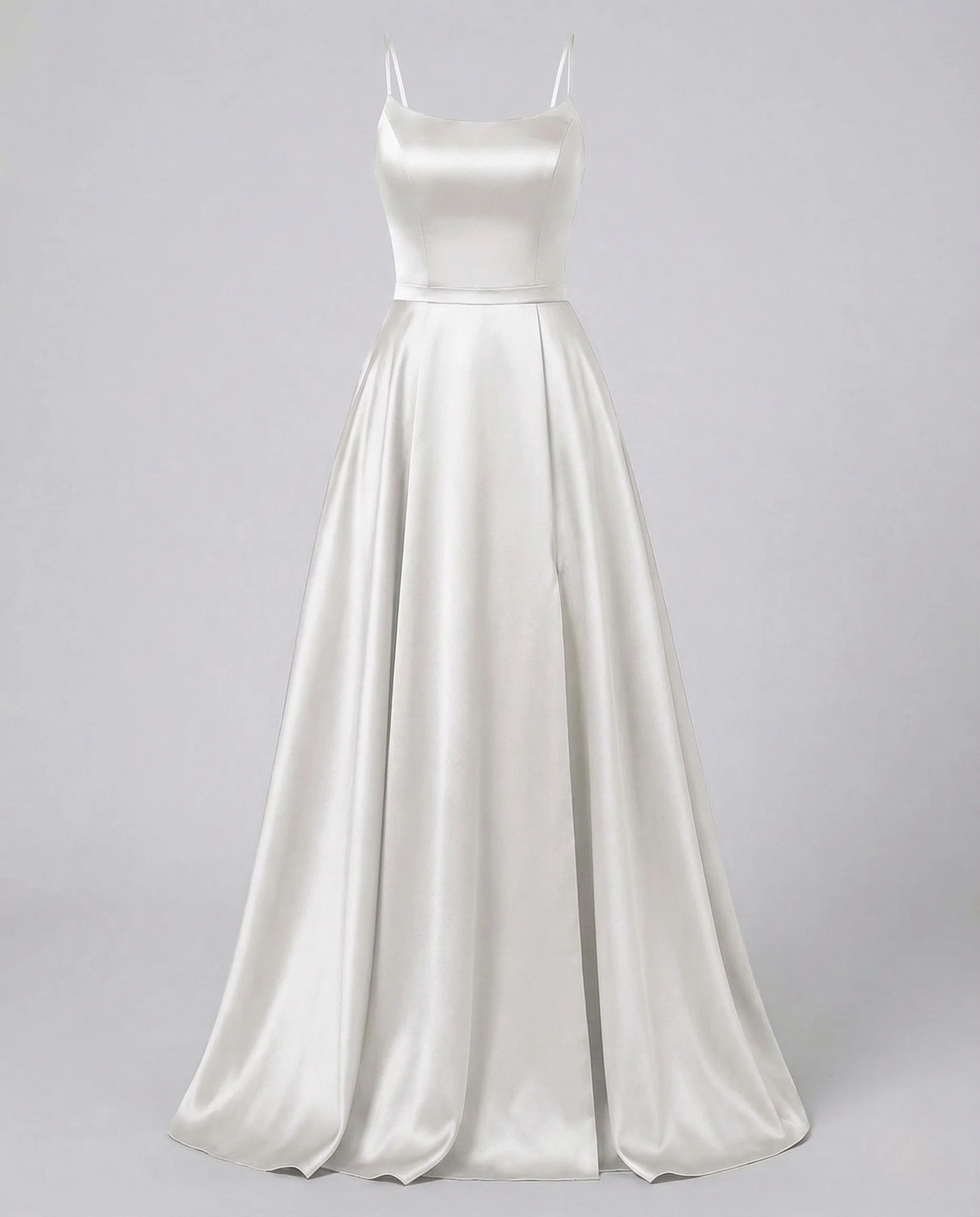 Damen Gala Maxikleid Träger Korsage Seitenschlitz - Image 25