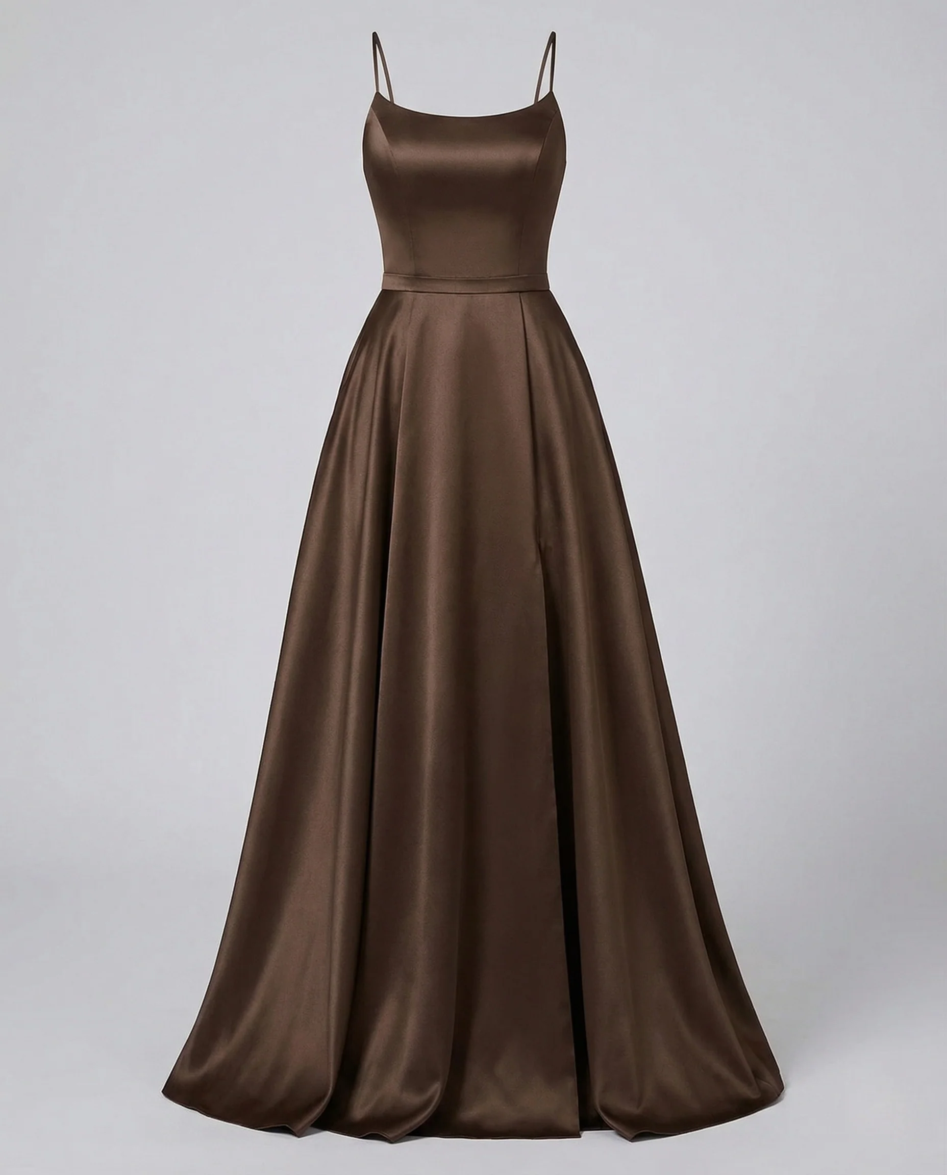 Damen Gala Maxikleid Träger Korsage Seitenschlitz - Image 5