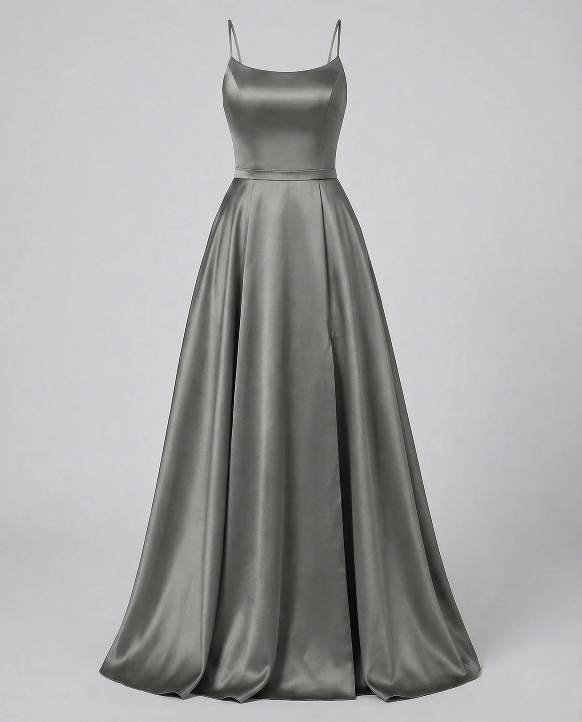 Damen Gala Maxikleid Träger Korsage Seitenschlitz - Image 6