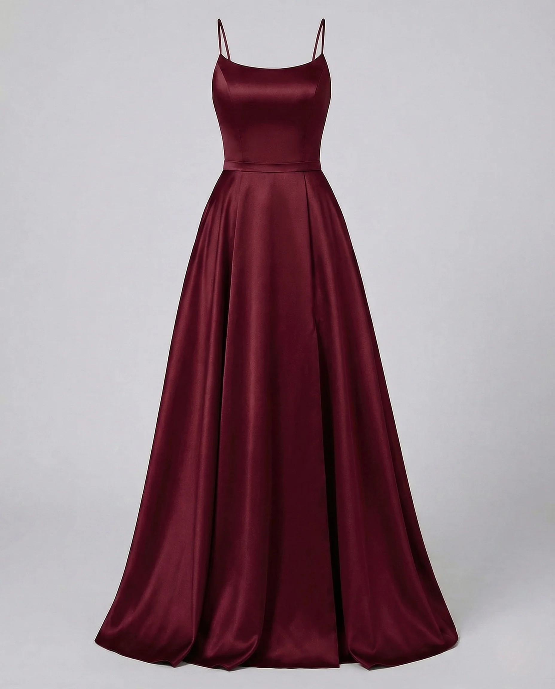 Damen Gala Maxikleid Träger Korsage Seitenschlitz - Image 8