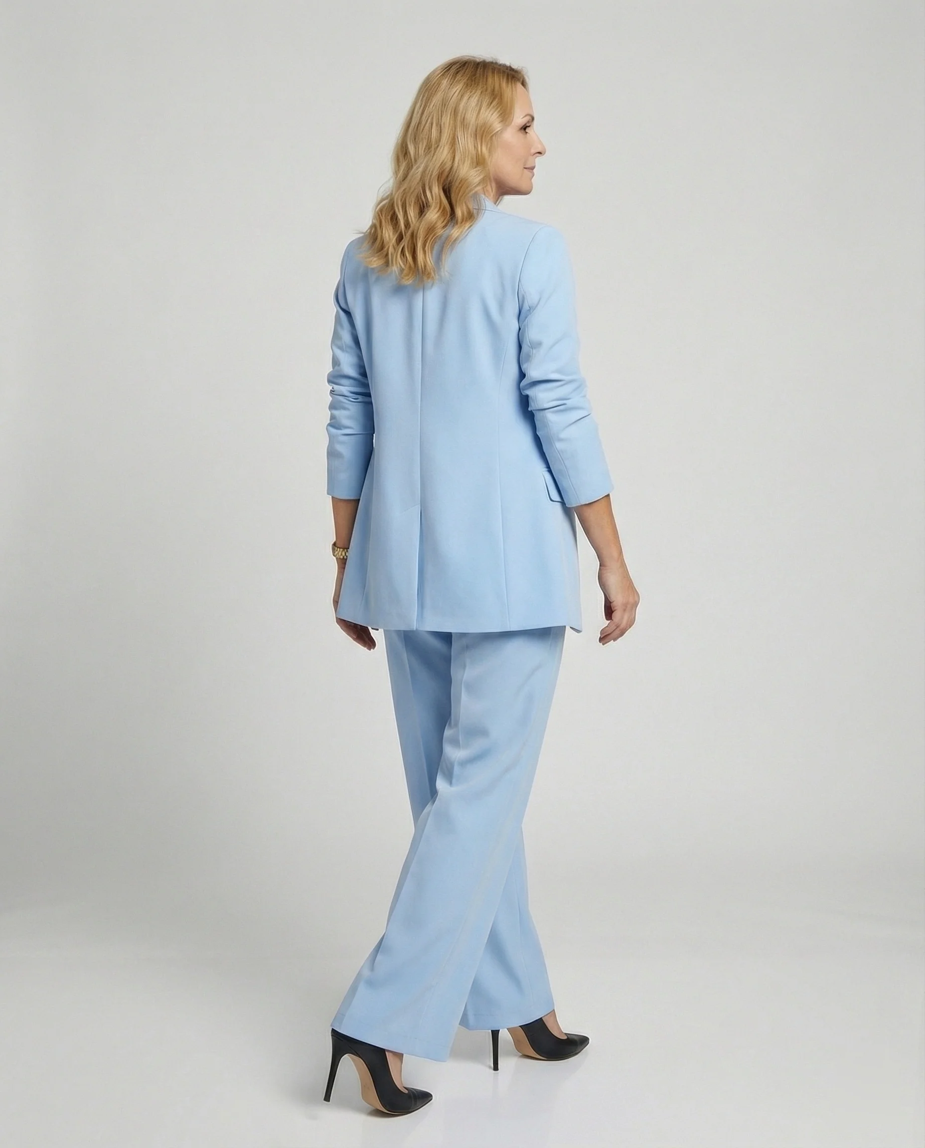 Damen Zweiteiler Set Damen Blazer Hose - Image 2